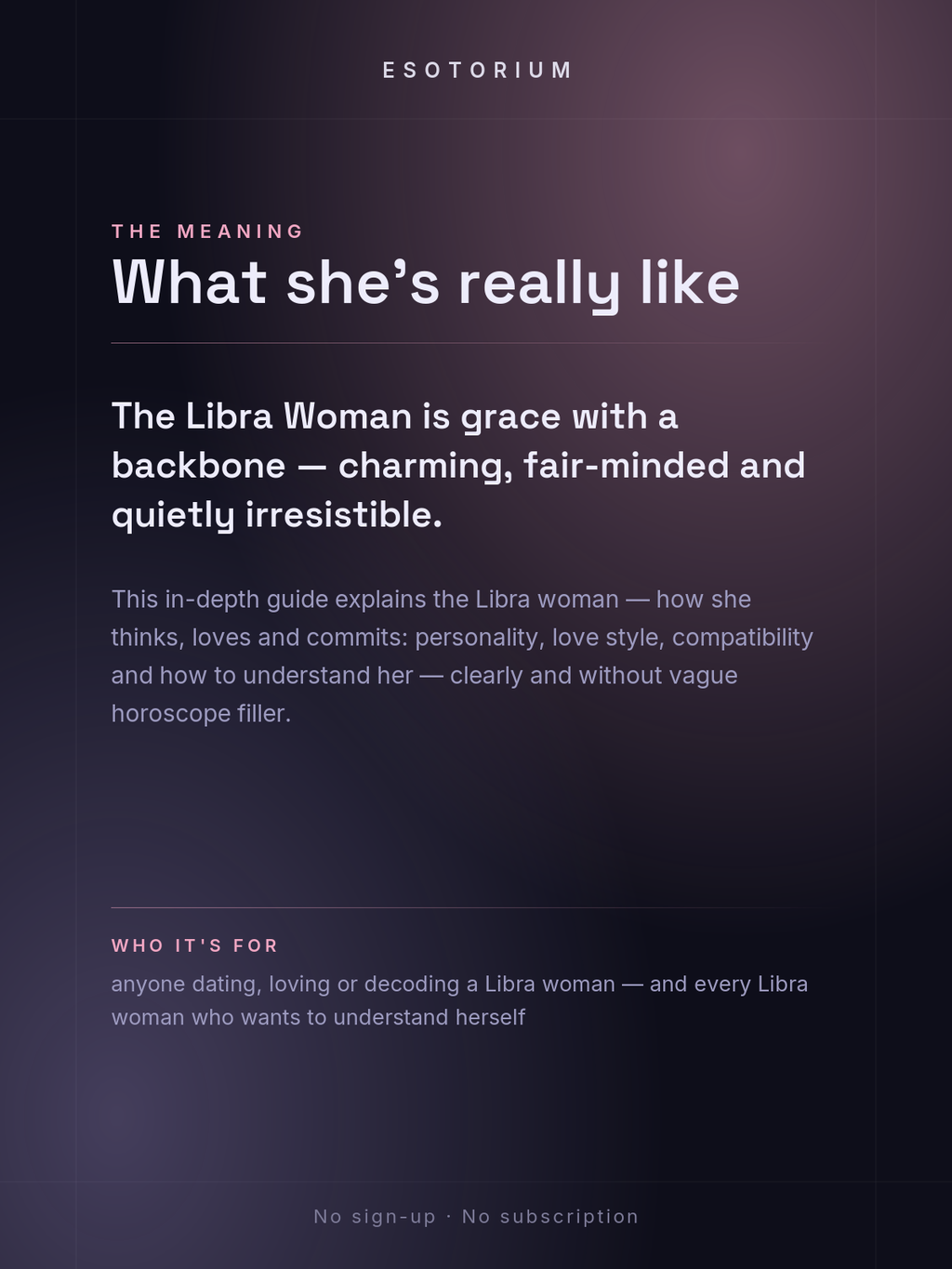 The Libra Woman — Personality, Love & Compatibility — what it means