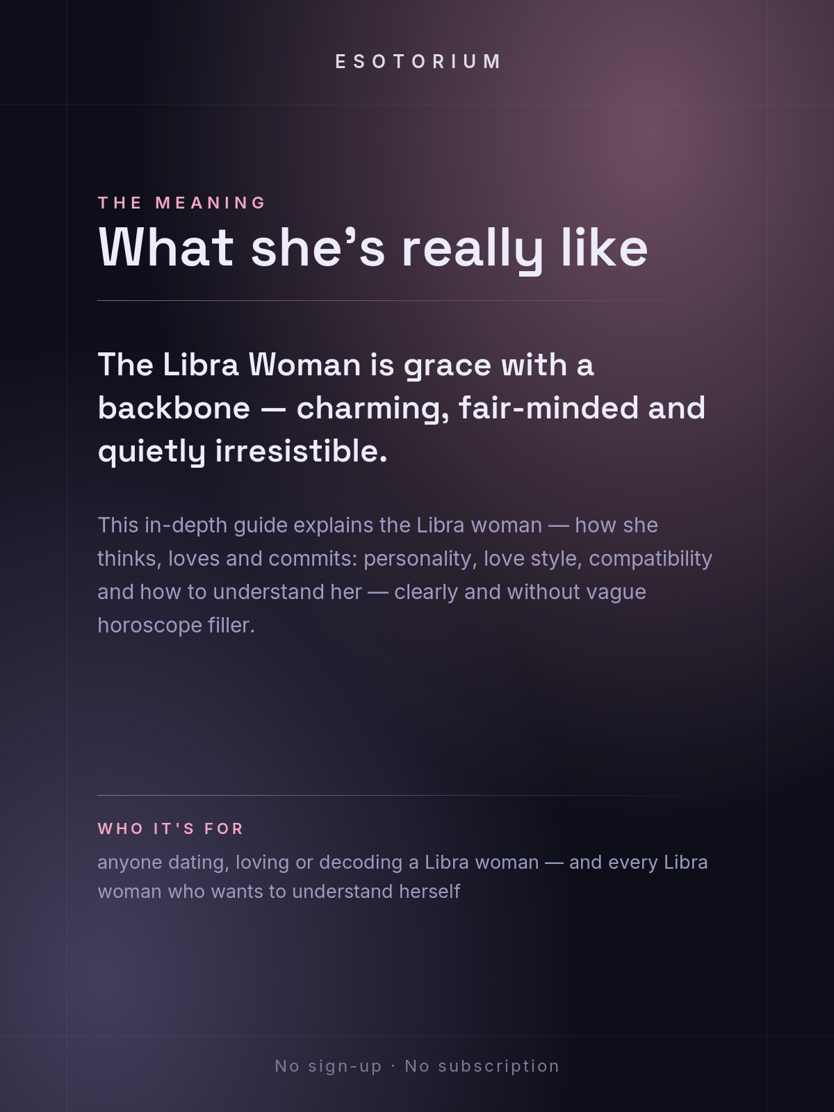 The Libra Woman — Personality, Love & Compatibility — what it means