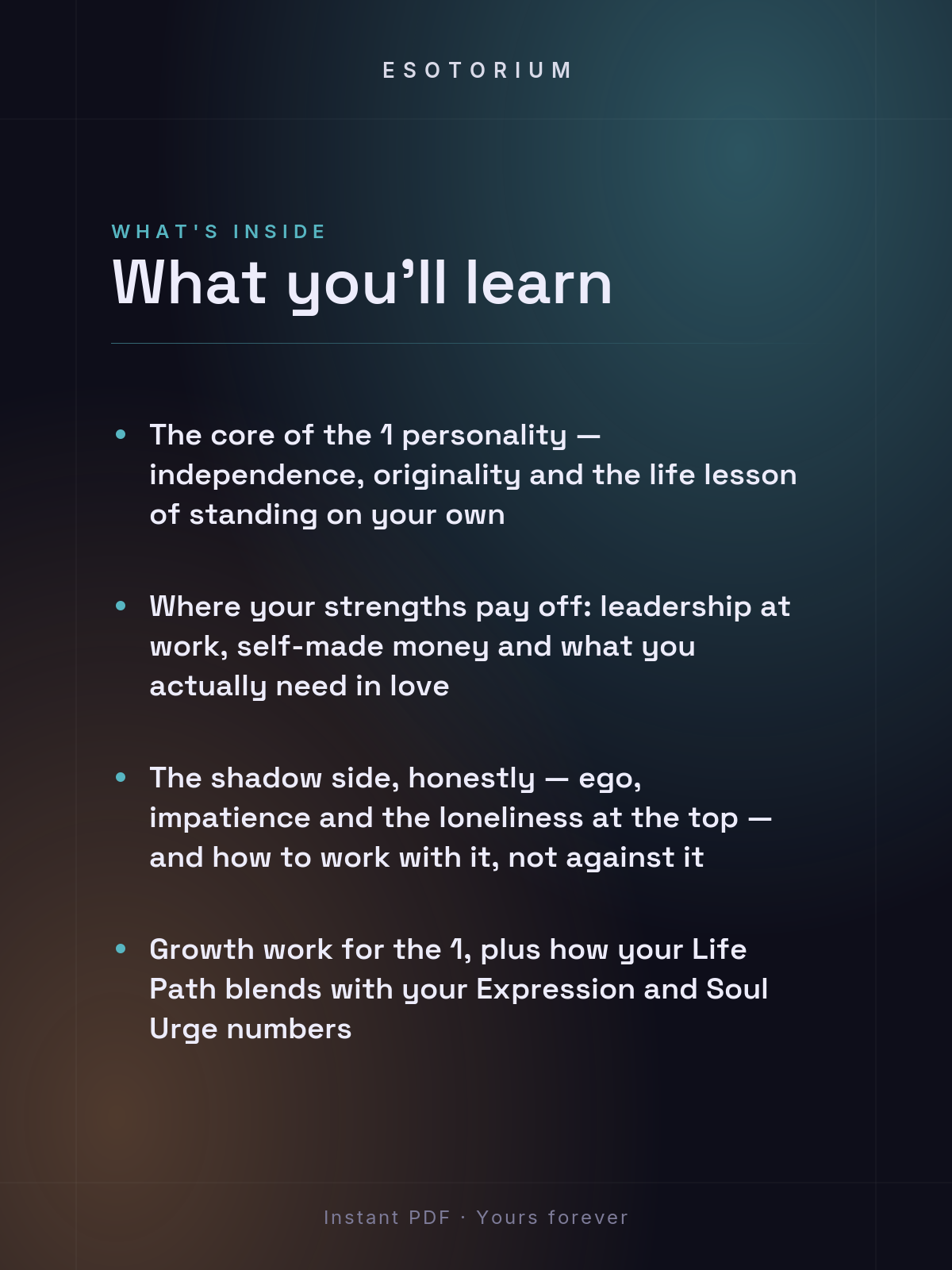 Life Path Number 1 — Full Meaning Guide — what you'll learn