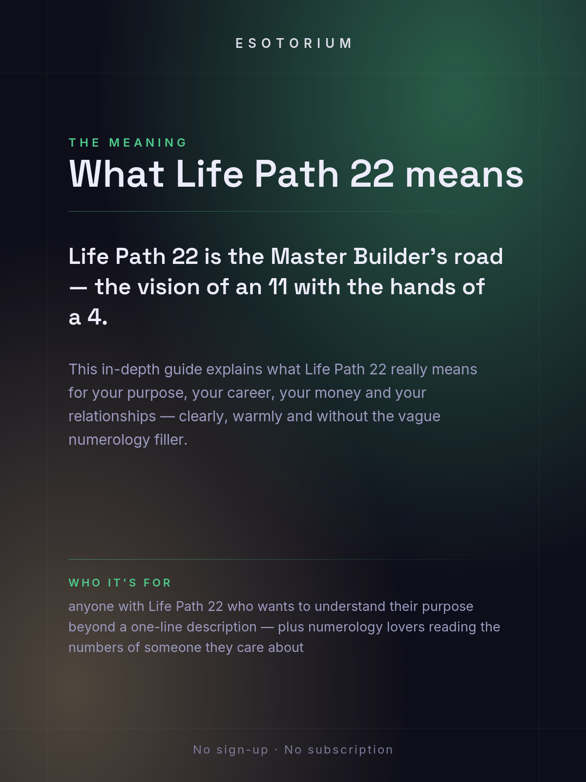 Life Path Number 22 — Full Meaning Guide — what it means