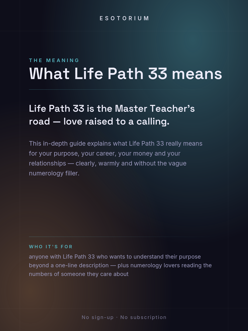 Life Path Number 33 — Full Meaning Guide — what it means