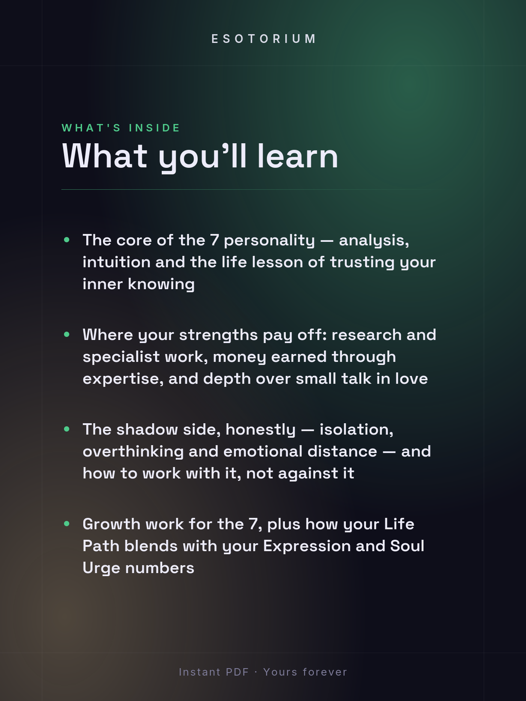 Life Path Number 7 — Full Meaning Guide — what you'll learn