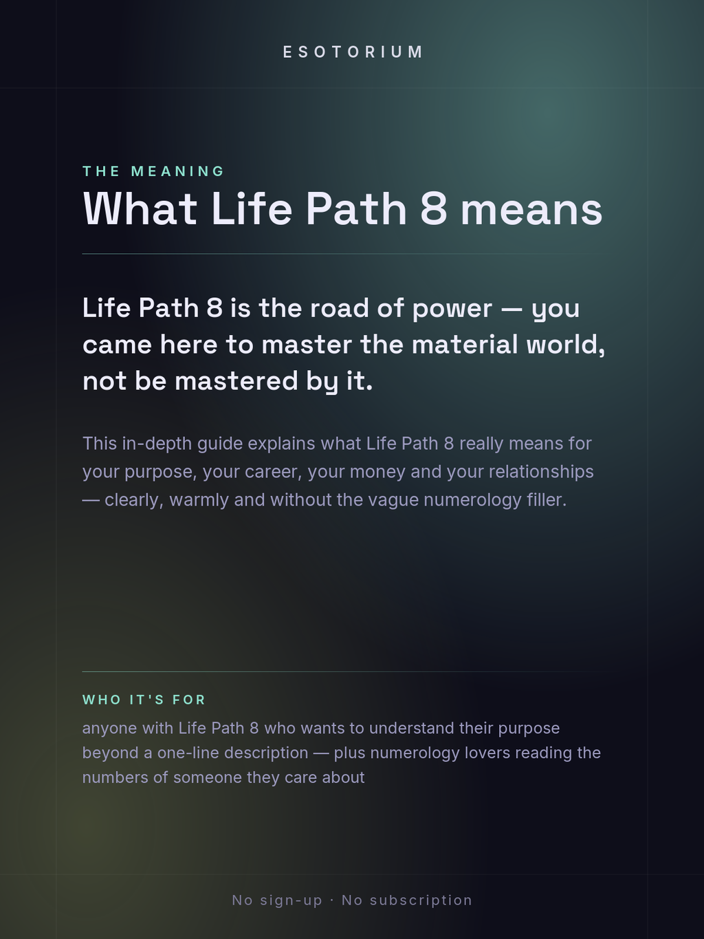 Life Path Number 8 — Full Meaning Guide — what it means