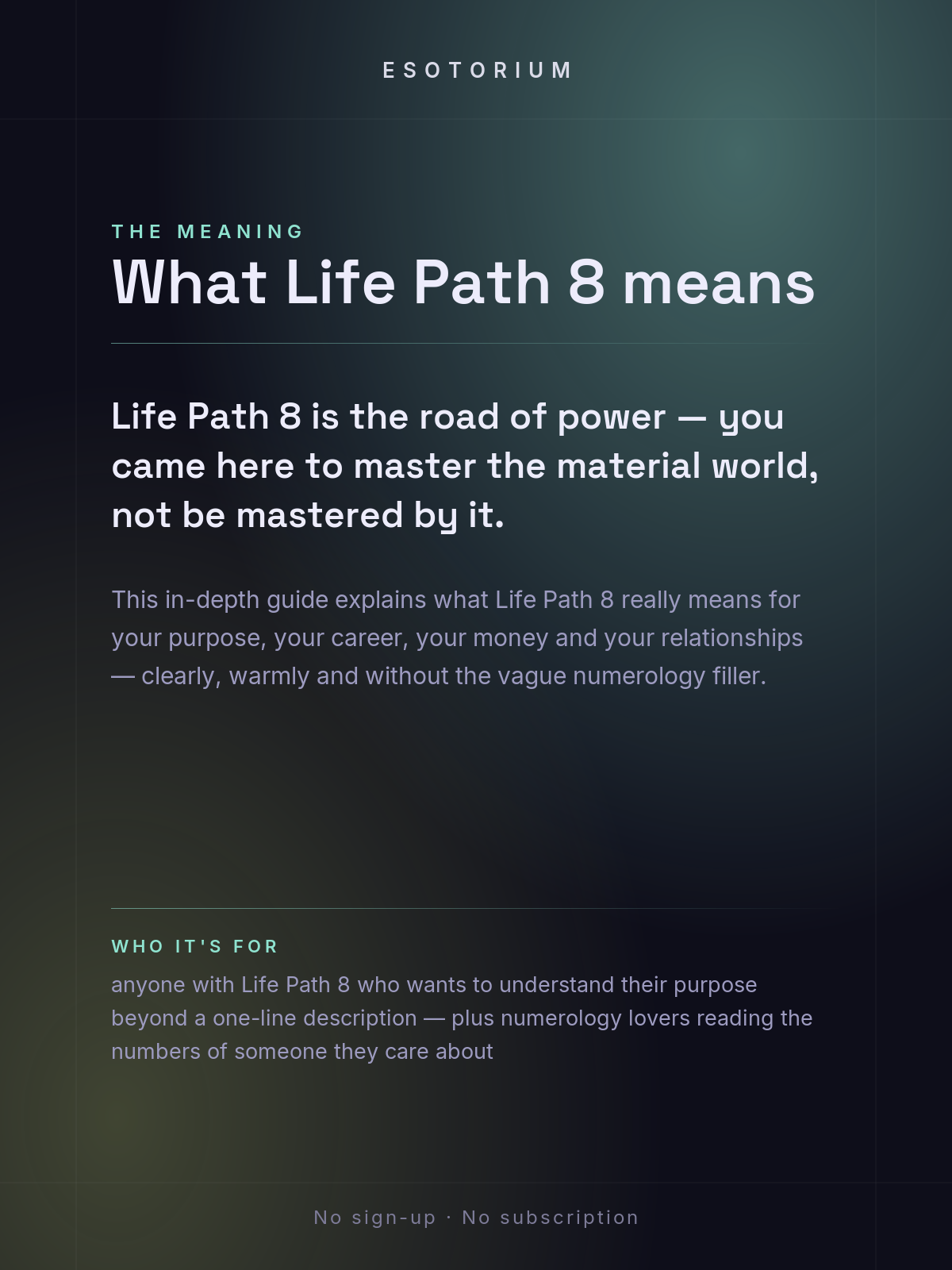 Life Path Number 8 — Full Meaning Guide — what it means