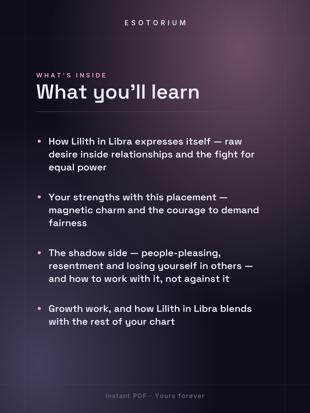 Lilith in Libra — Meaning in Your Birth Chart — What's inside