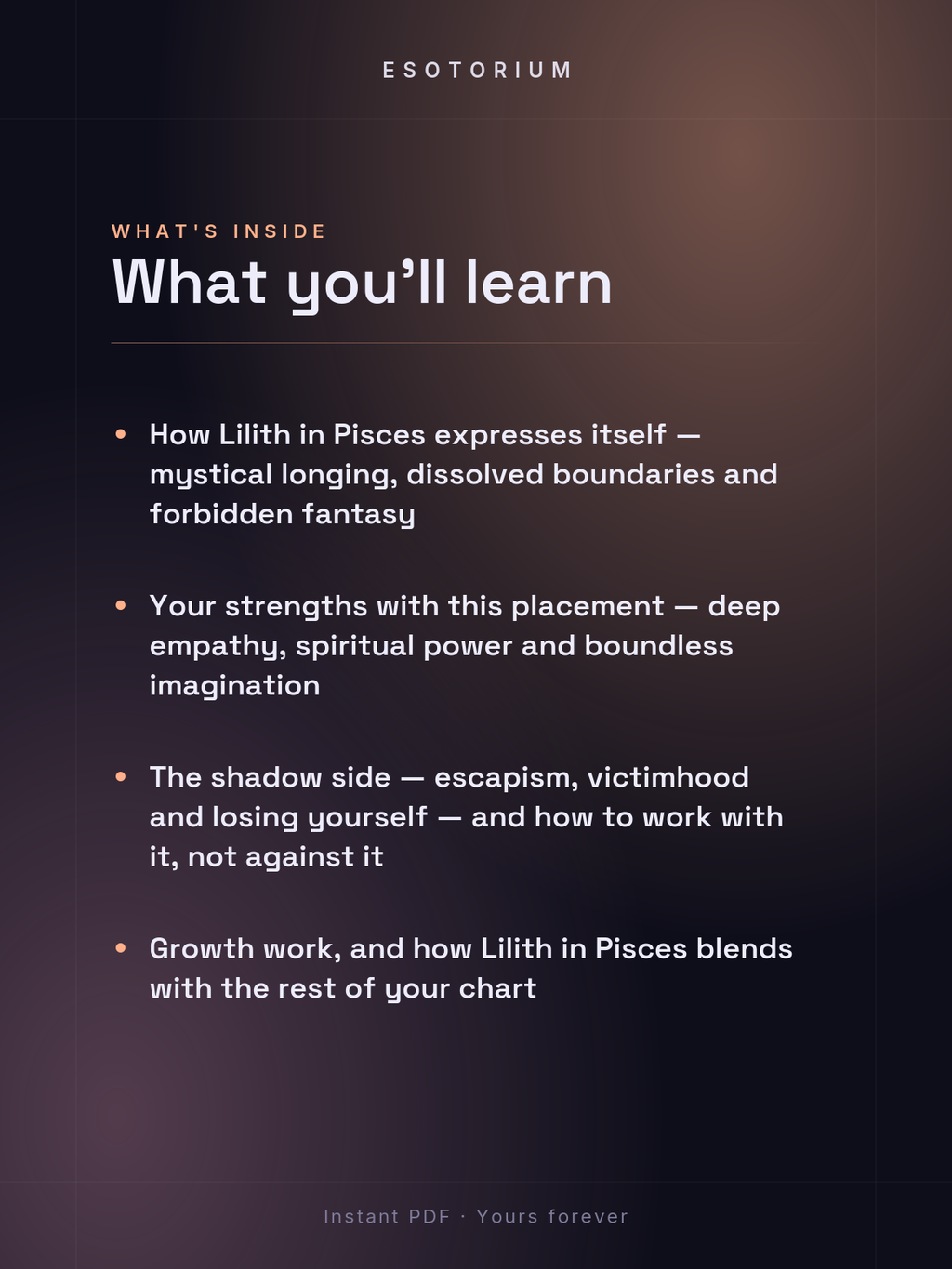 Lilith in Pisces — Meaning in Your Birth Chart — What's inside