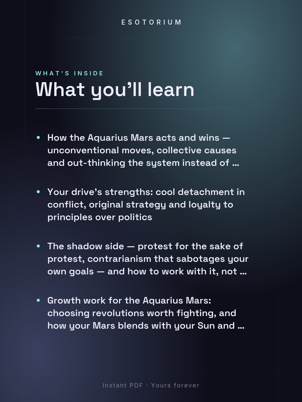Mars in Aquarius — Meaning in Your Birth Chart — What's inside