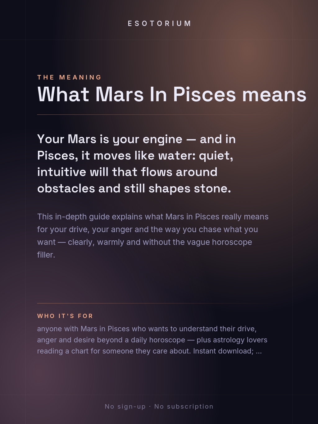Mars in Pisces — Meaning in Your Birth Chart — What it means