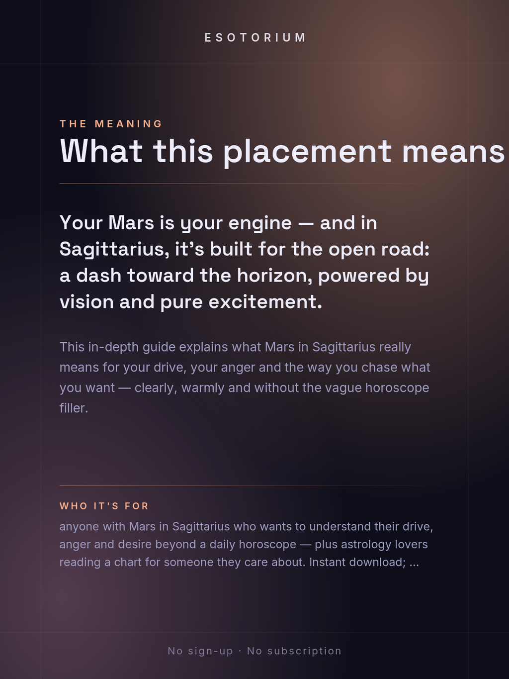 Mars in Sagittarius — Meaning in Your Birth Chart — What it means