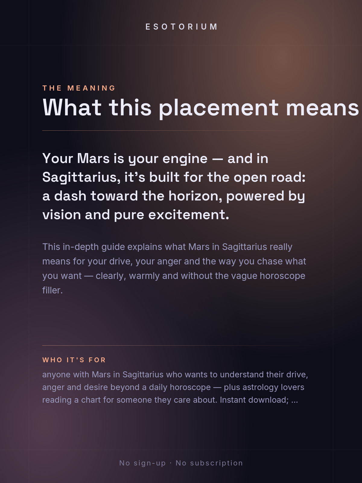 Mars in Sagittarius — Meaning in Your Birth Chart — What it means