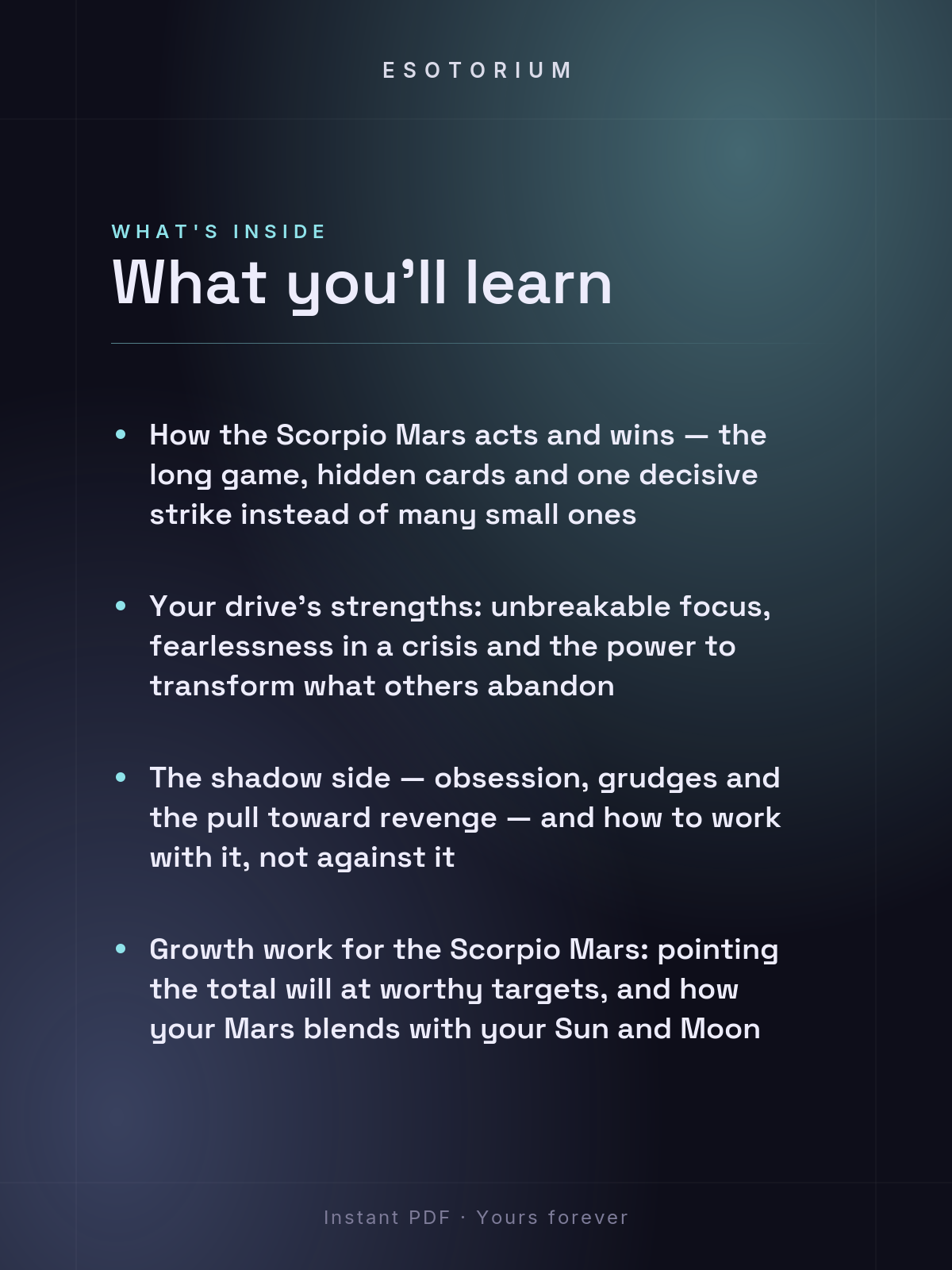 Mars in Scorpio — Meaning in Your Birth Chart — What's inside
