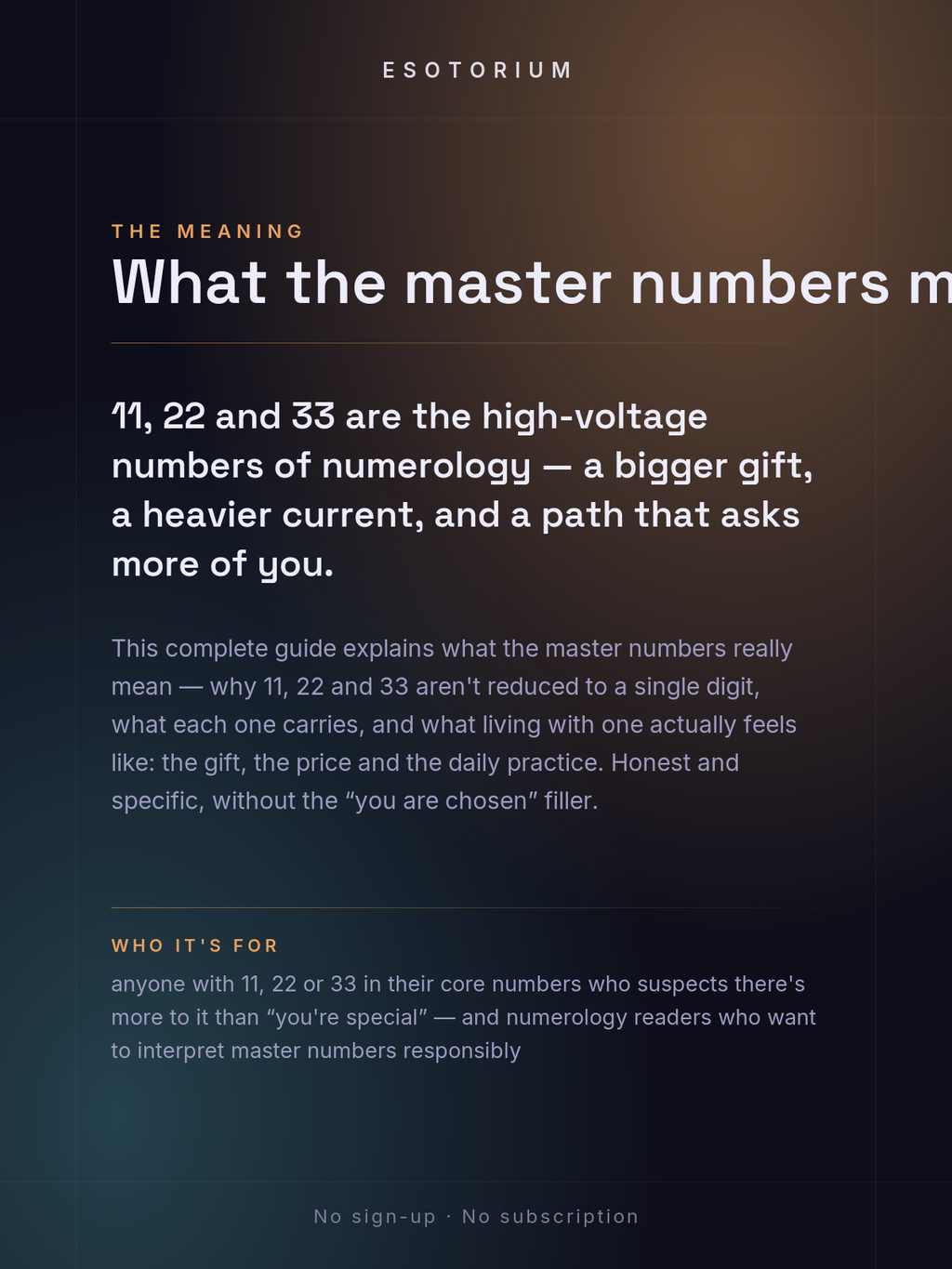 Master Numbers 11, 22 & 33 — The Complete Guide — what it means