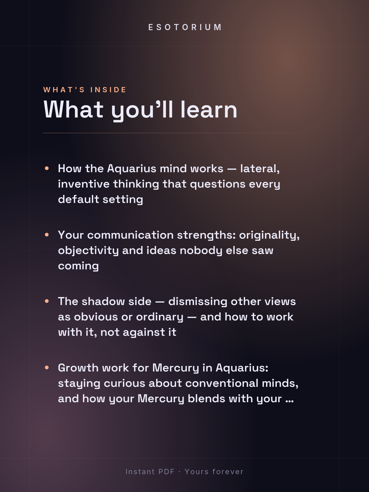 Mercury in Aquarius — Meaning in Your Birth Chart — What's inside