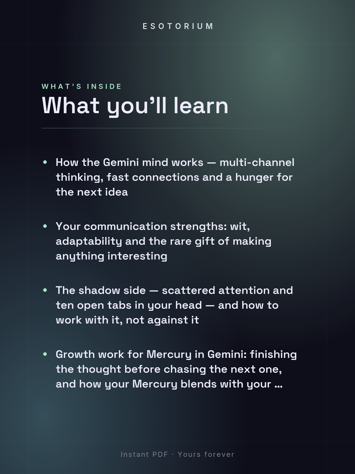 Mercury in Gemini — Meaning in Your Birth Chart — What's inside