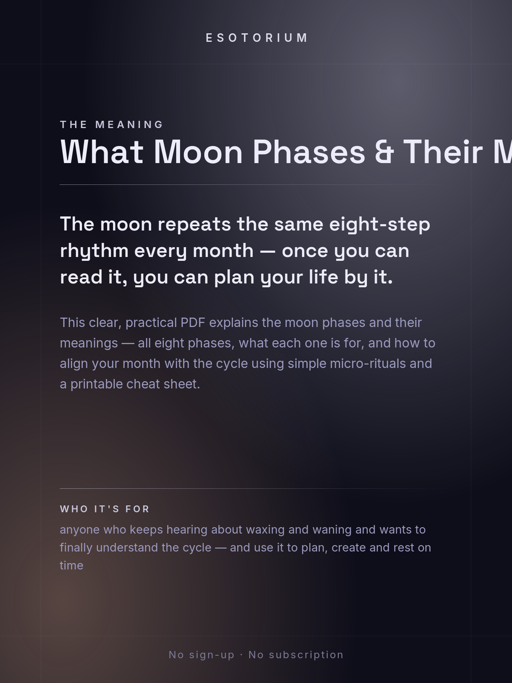 Moon Phases & Their Meanings — Live by the Lunar Cycle — what it means