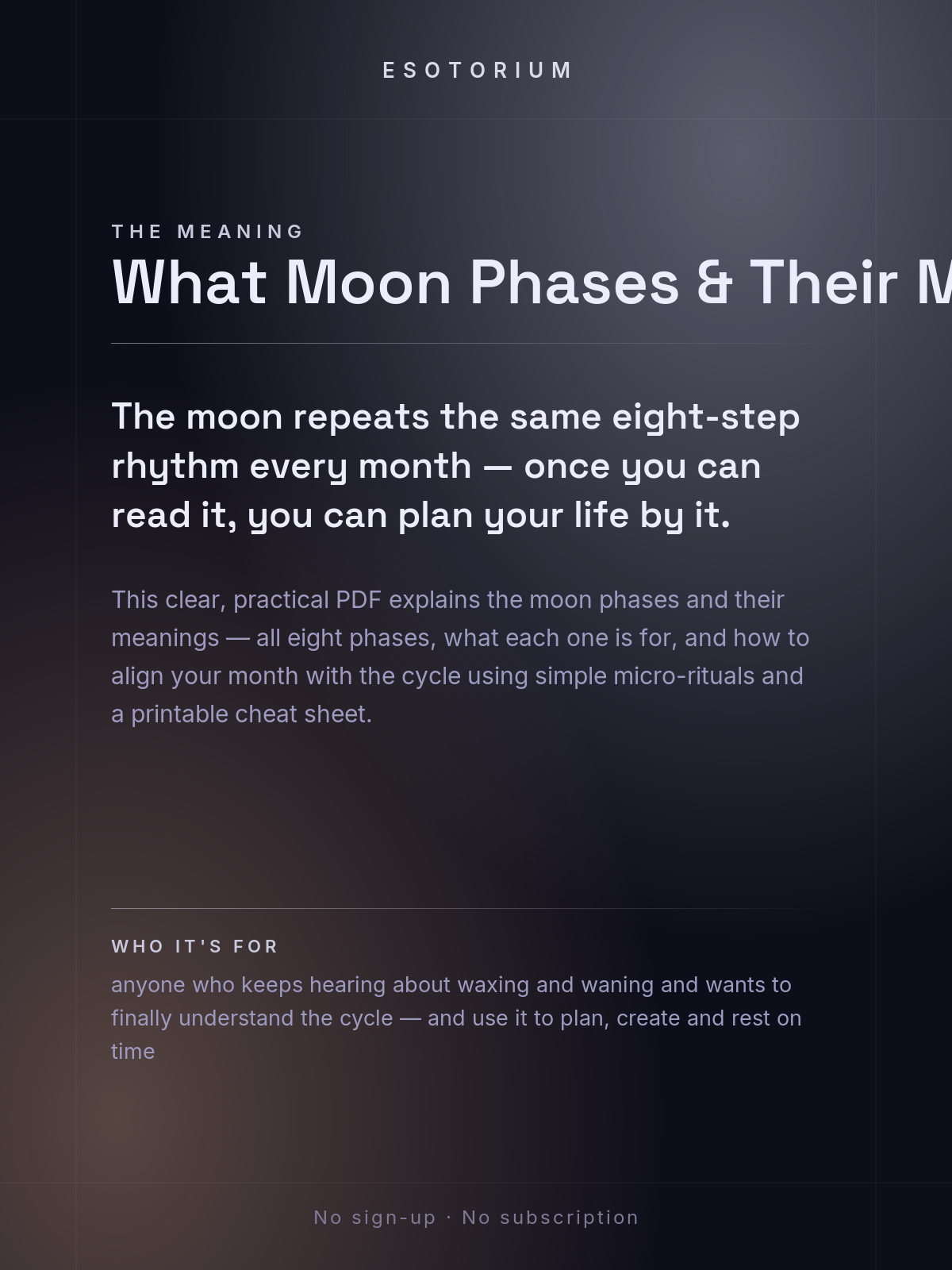 Moon Phases & Their Meanings — Live by the Lunar Cycle — what it means