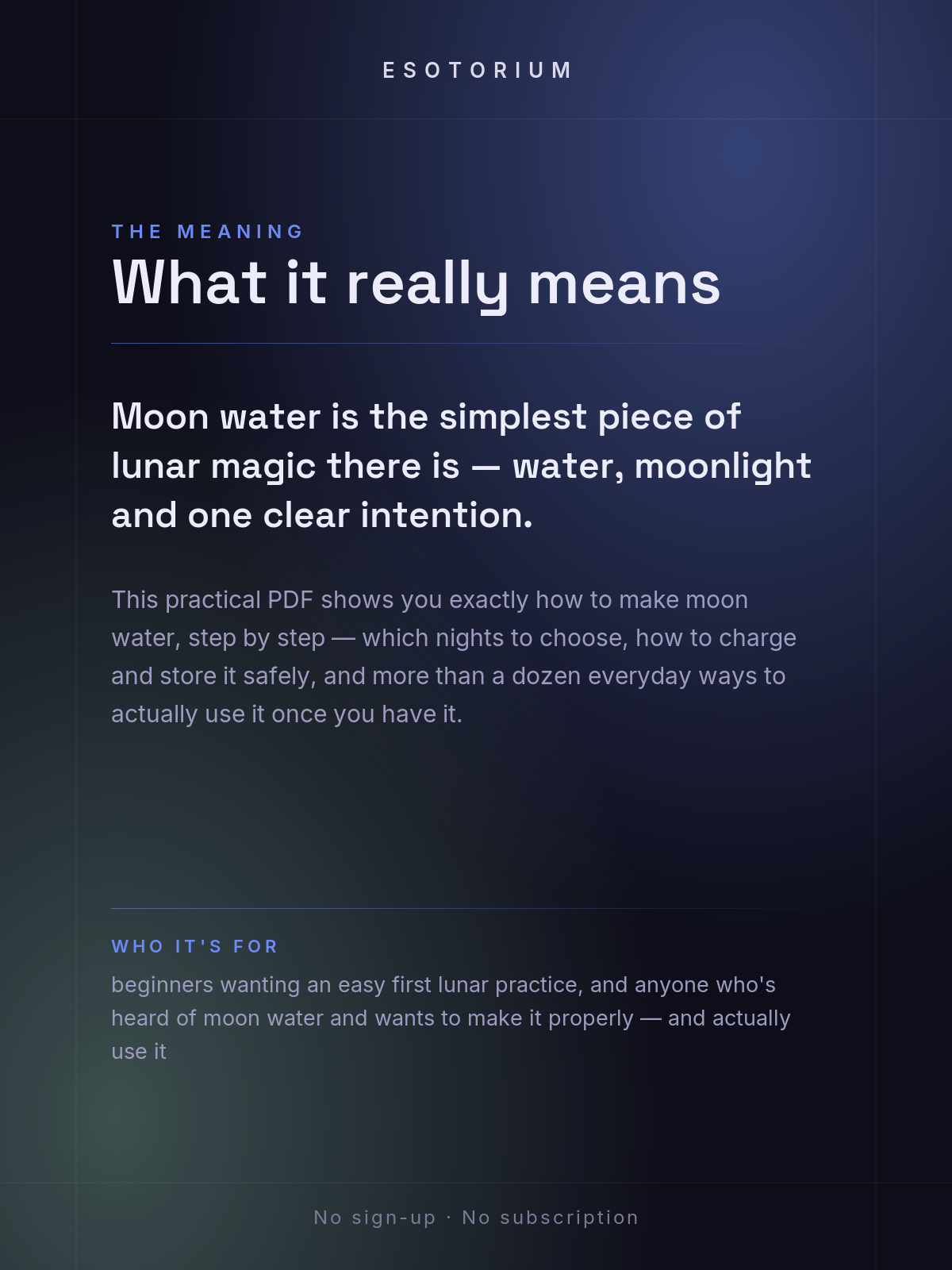 How to Make & Use Moon Water — what it means