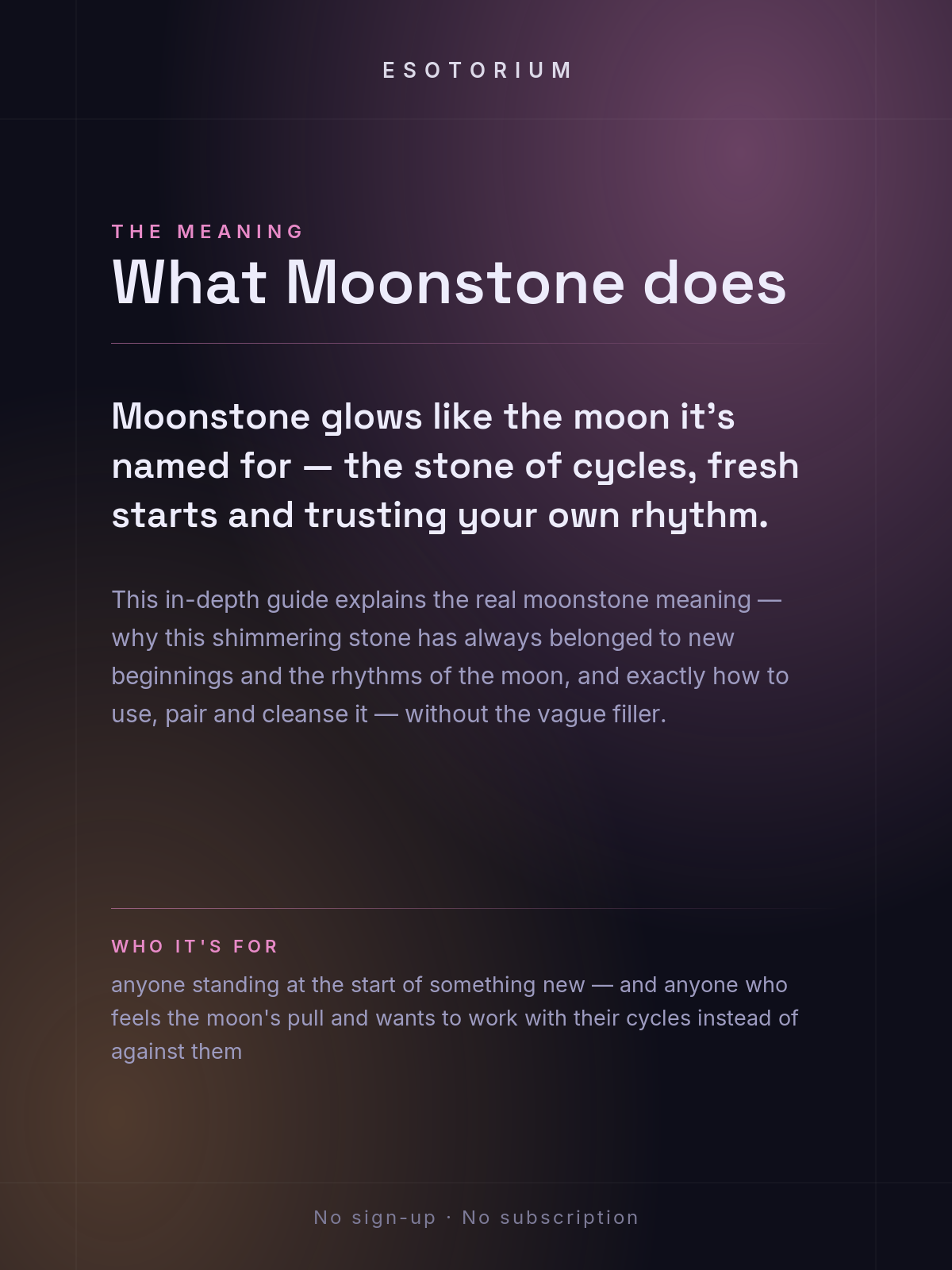 Moonstone — Meaning, Uses & Healing Properties — what it means