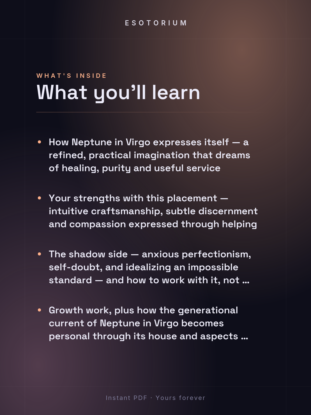 Neptune in Virgo — Meaning in Your Birth Chart — What's inside