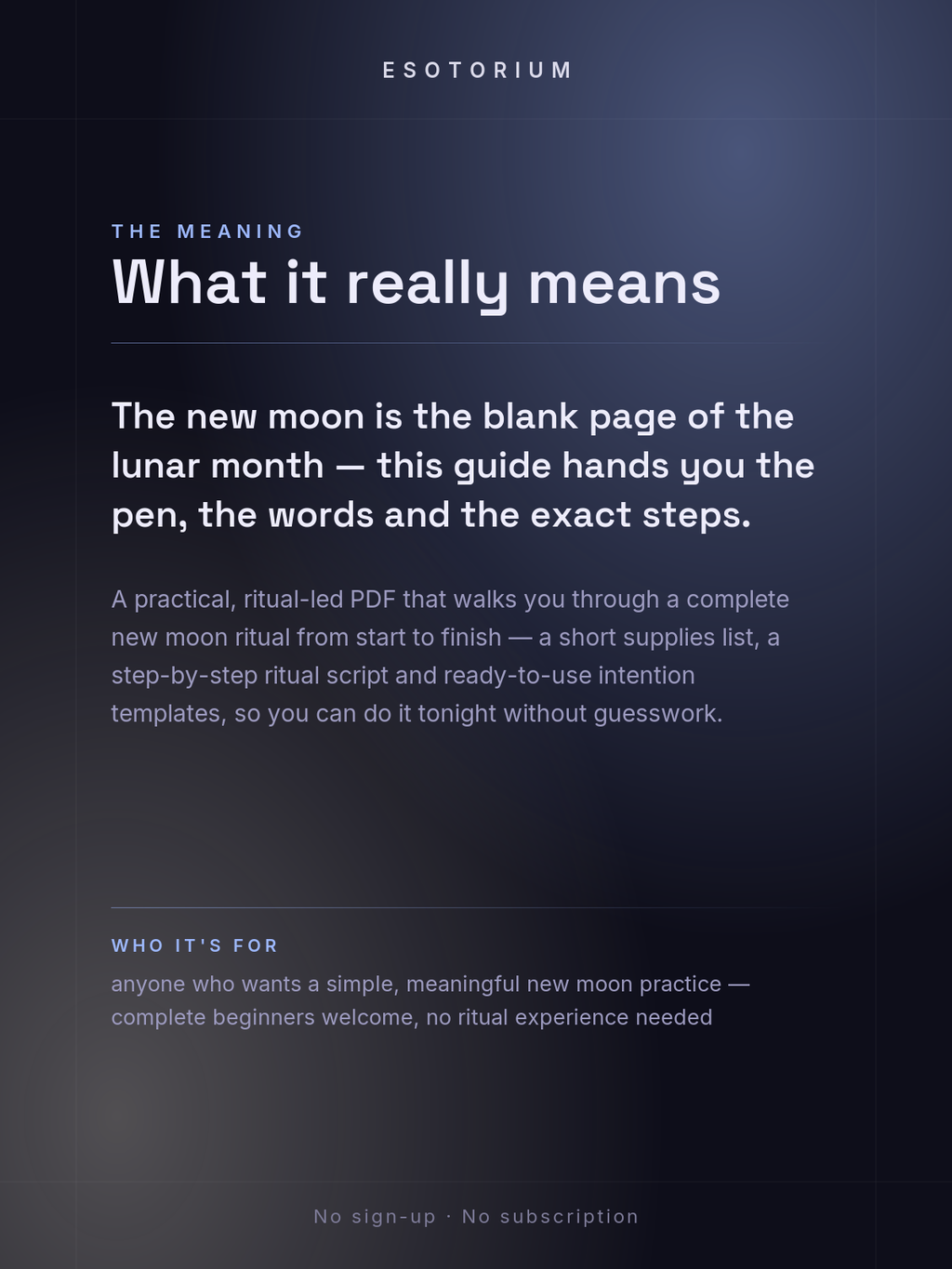 New Moon Ritual Guide — Set Powerful Intentions — what it means