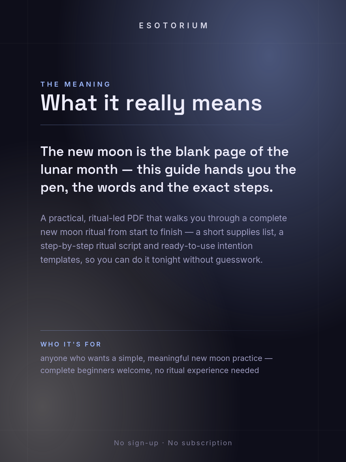 New Moon Ritual Guide — Set Powerful Intentions — what it means