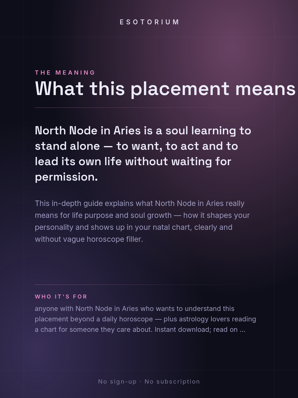North Node in Aries — Meaning in Your Birth Chart — What it means