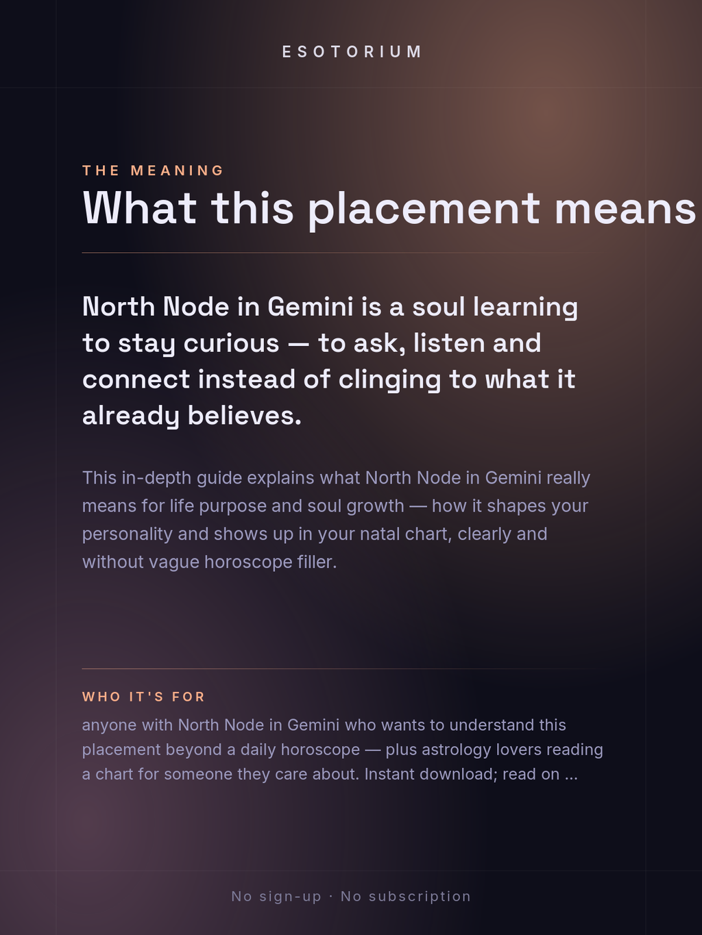 North Node in Gemini — Meaning in Your Birth Chart — What it means