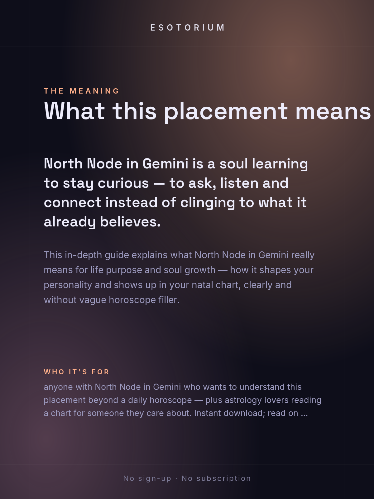 North Node in Gemini — Meaning in Your Birth Chart — What it means