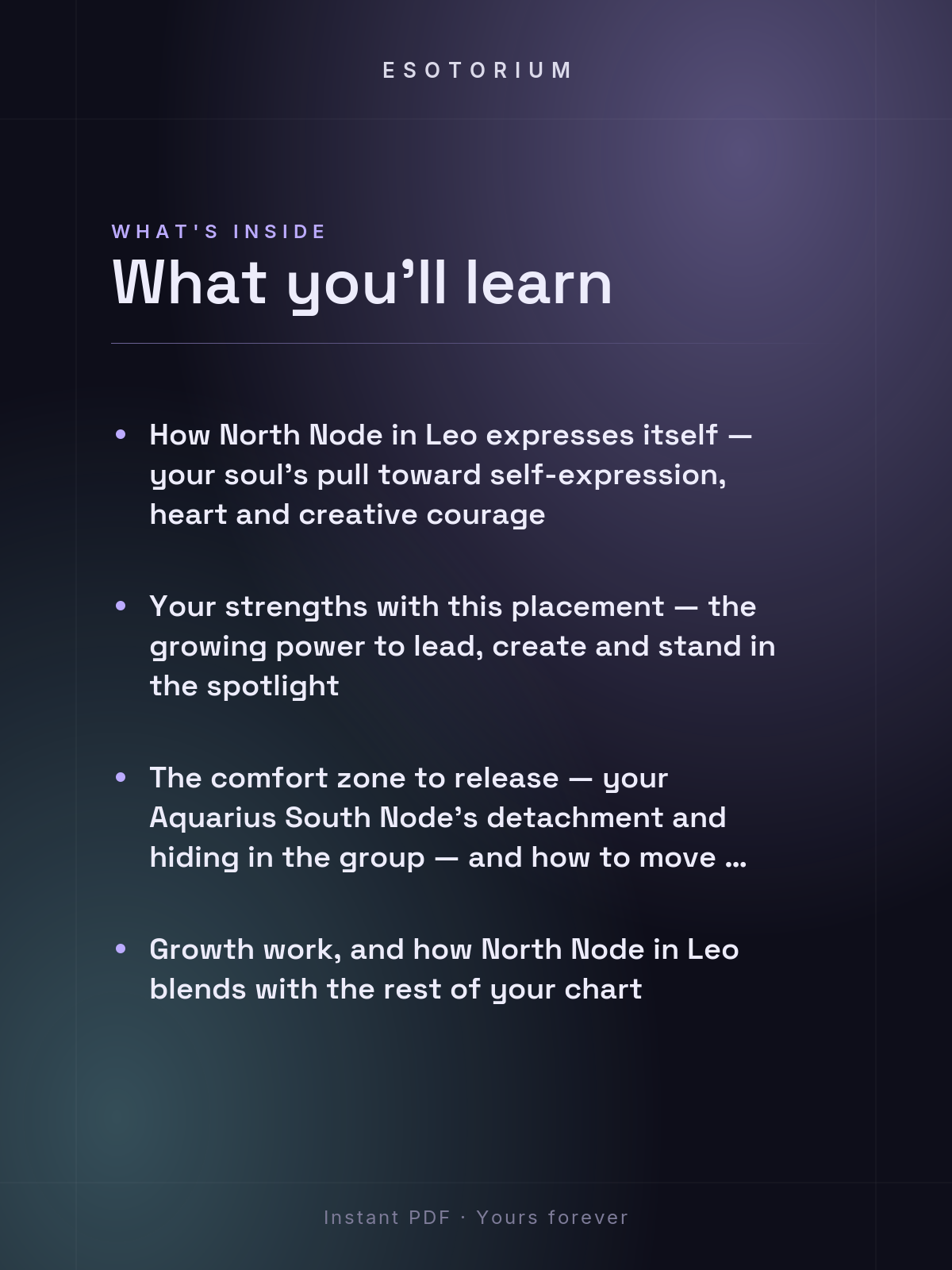 North Node in Leo — Meaning in Your Birth Chart — What's inside
