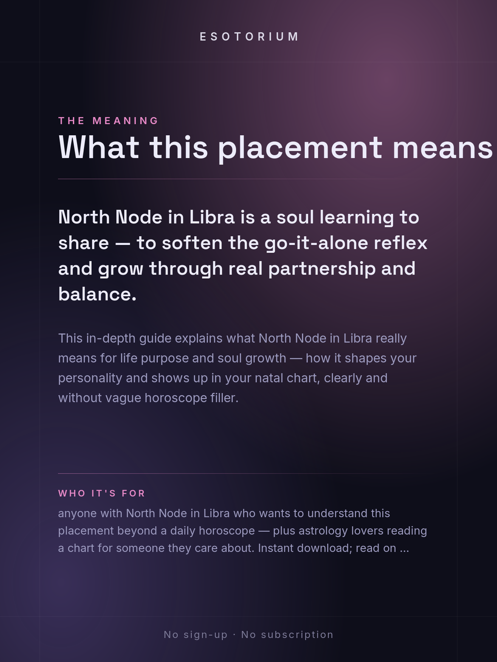 North Node in Libra — Meaning in Your Birth Chart — What it means