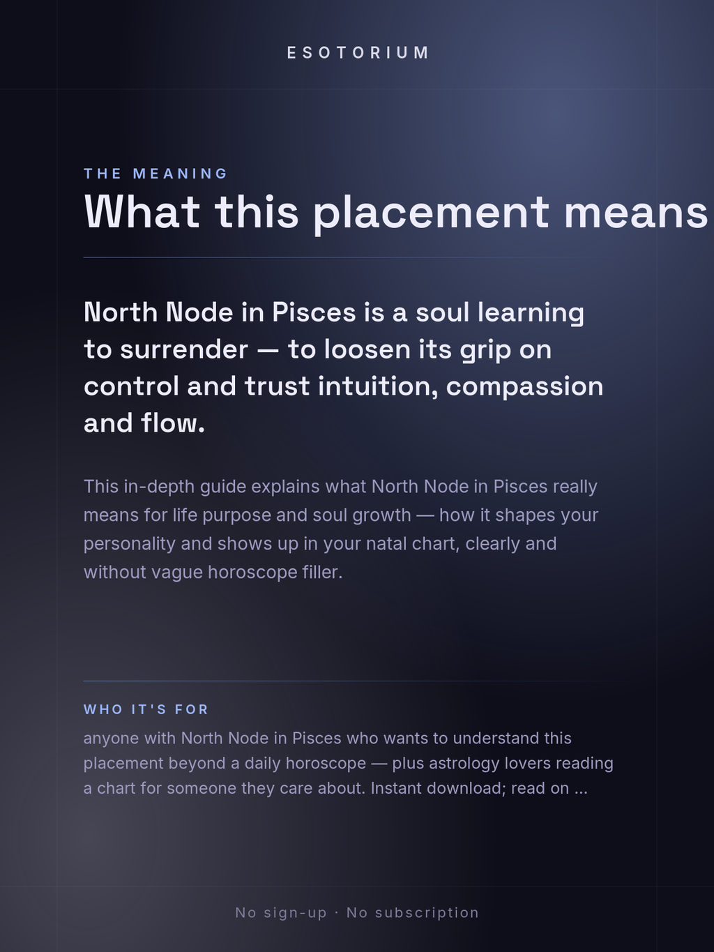 North Node in Pisces — Meaning in Your Birth Chart — What it means
