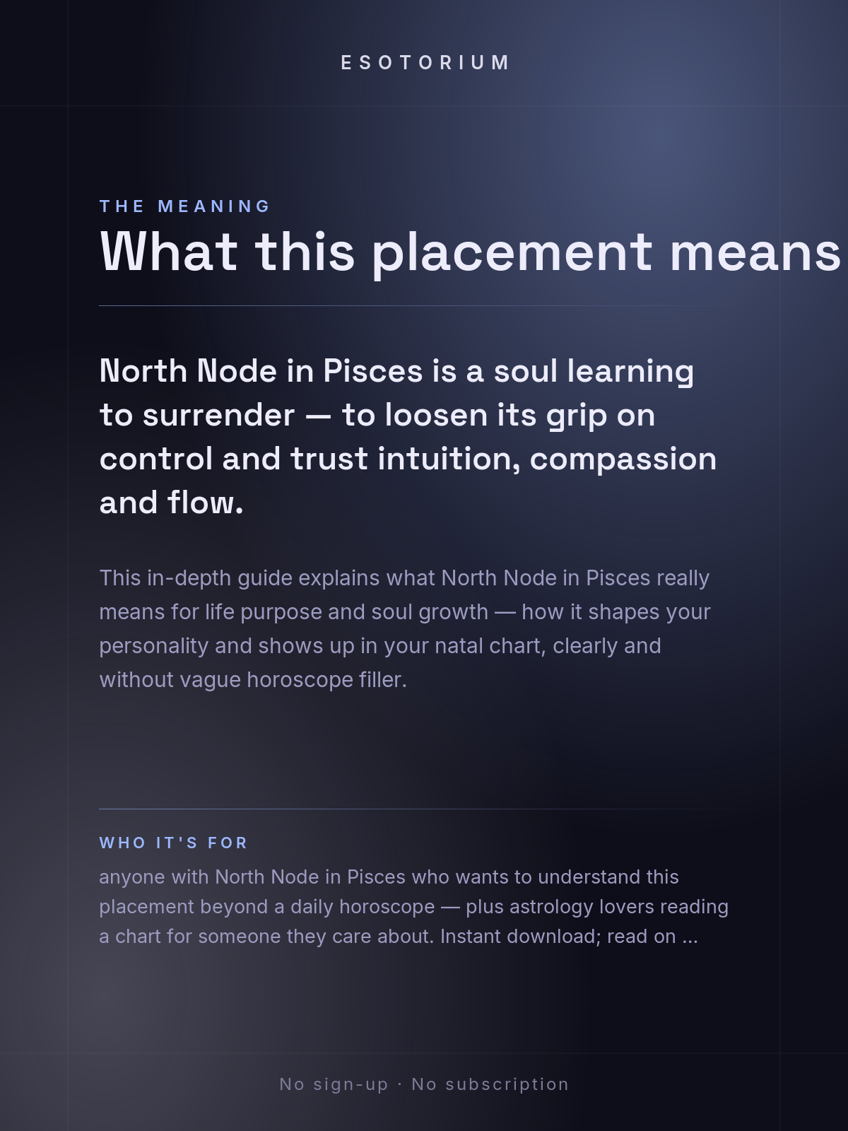 North Node in Pisces — Meaning in Your Birth Chart — What it means