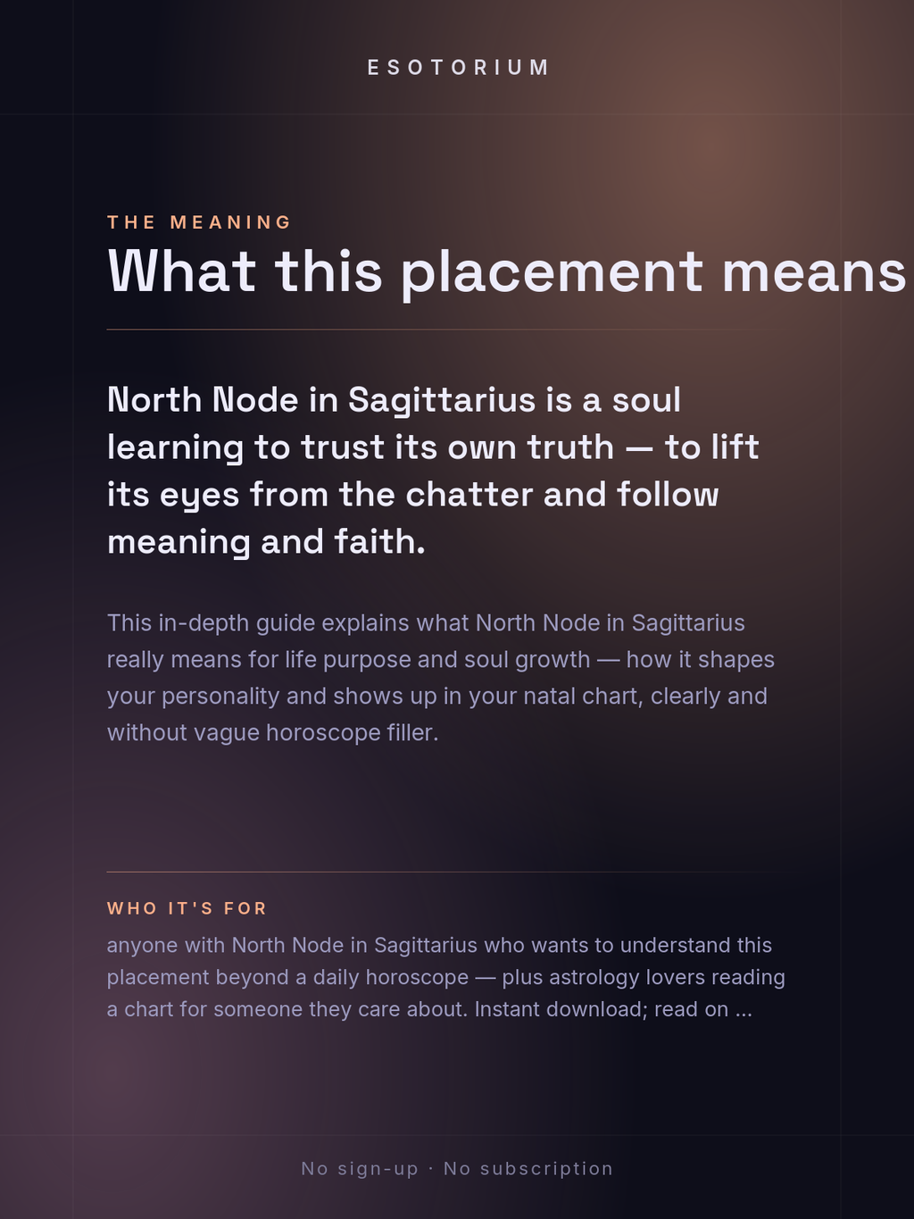North Node in Sagittarius — Meaning in Your Birth Chart — What it means
