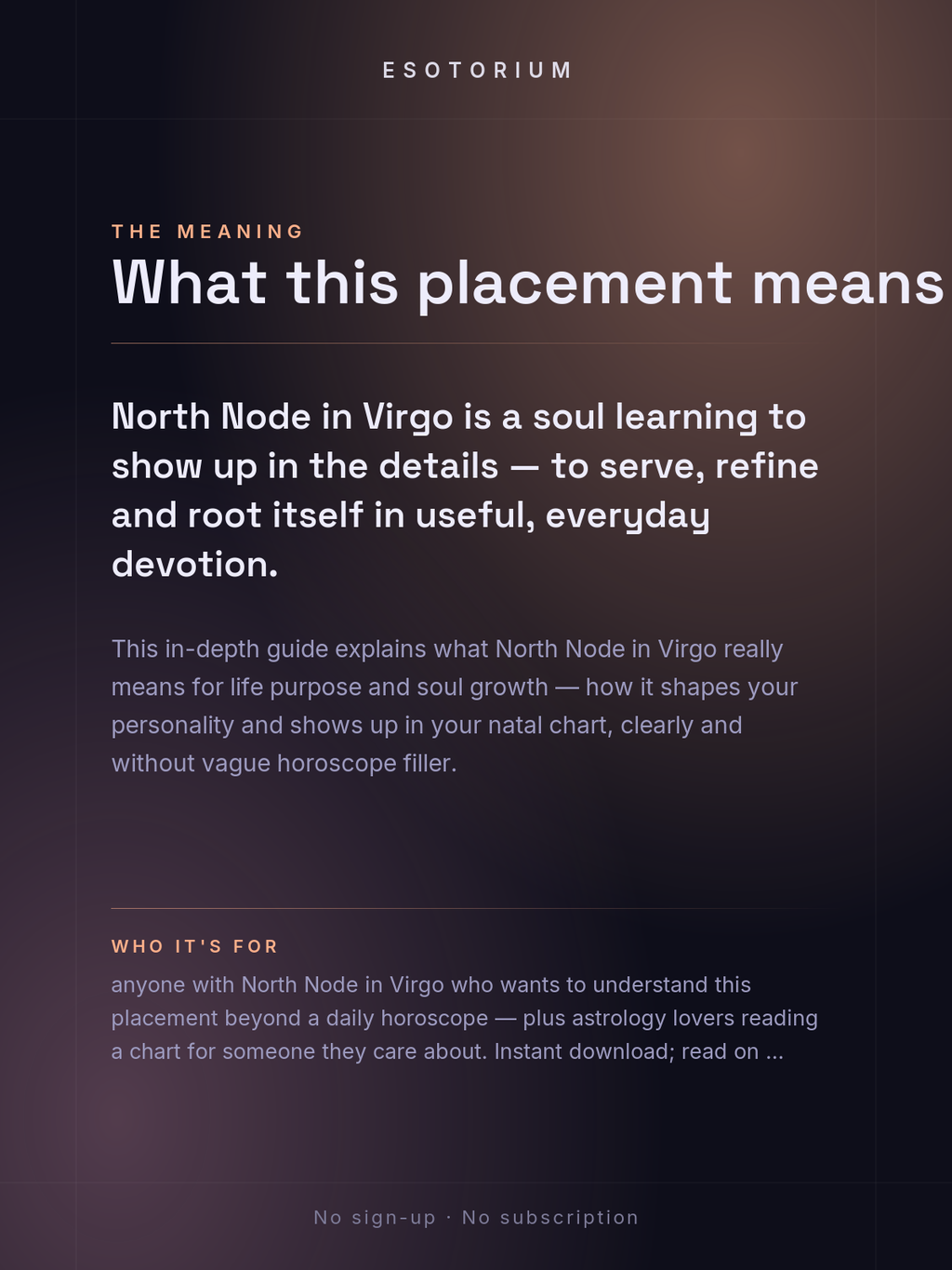 North Node in Virgo — Meaning in Your Birth Chart — What it means