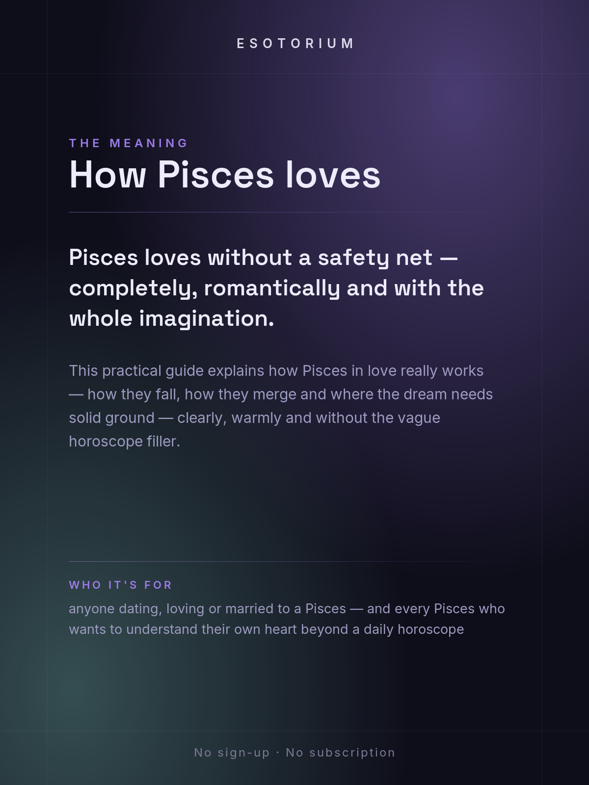 Pisces in Love & Relationships — what it means