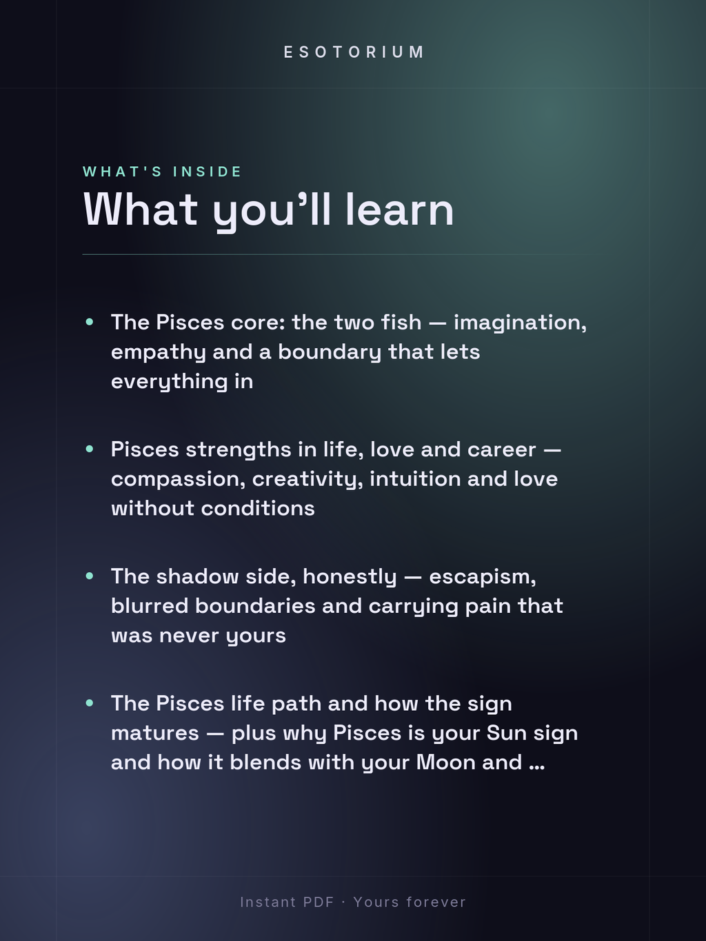 Pisces Zodiac Sign — Complete Personality Guide — what you'll learn