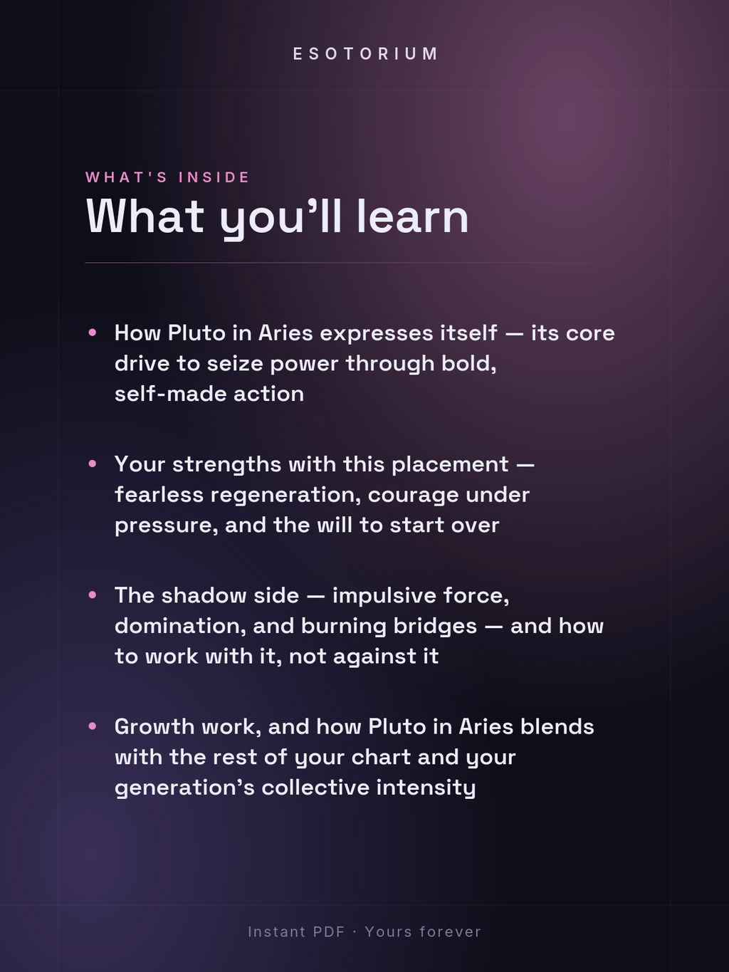 Pluto in Aries — Meaning in Your Birth Chart — What's inside