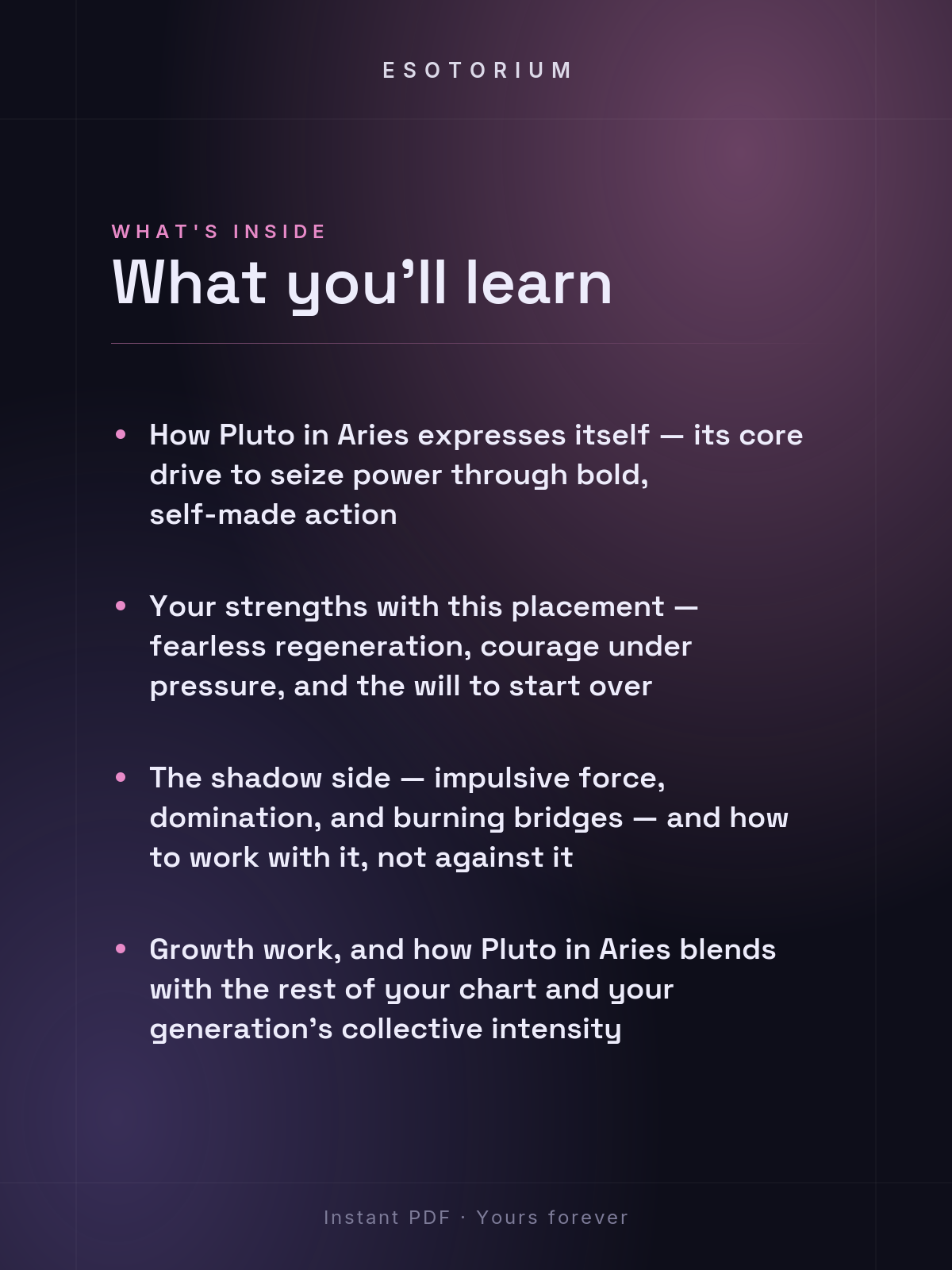 Pluto in Aries — Meaning in Your Birth Chart — What's inside