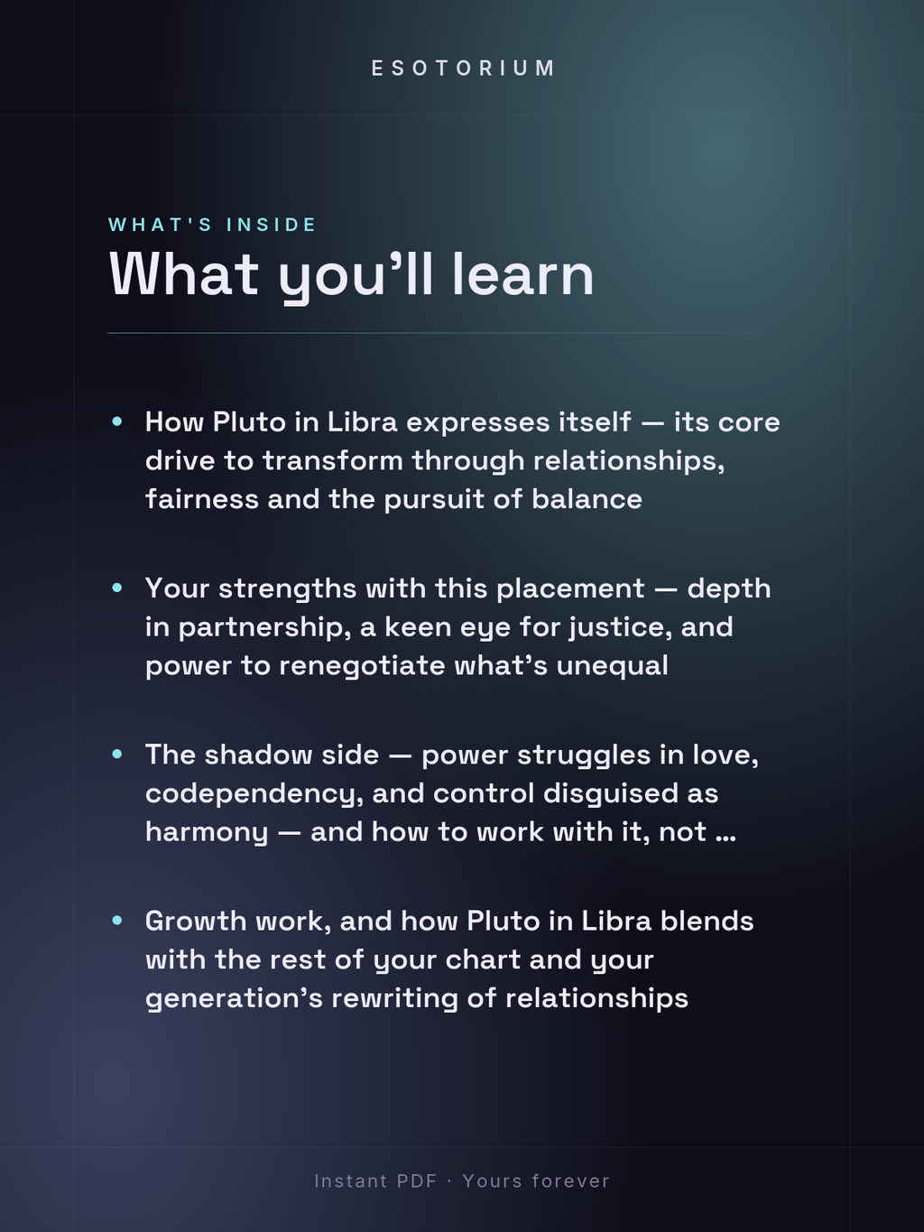 Pluto in Libra — Meaning in Your Birth Chart — What's inside