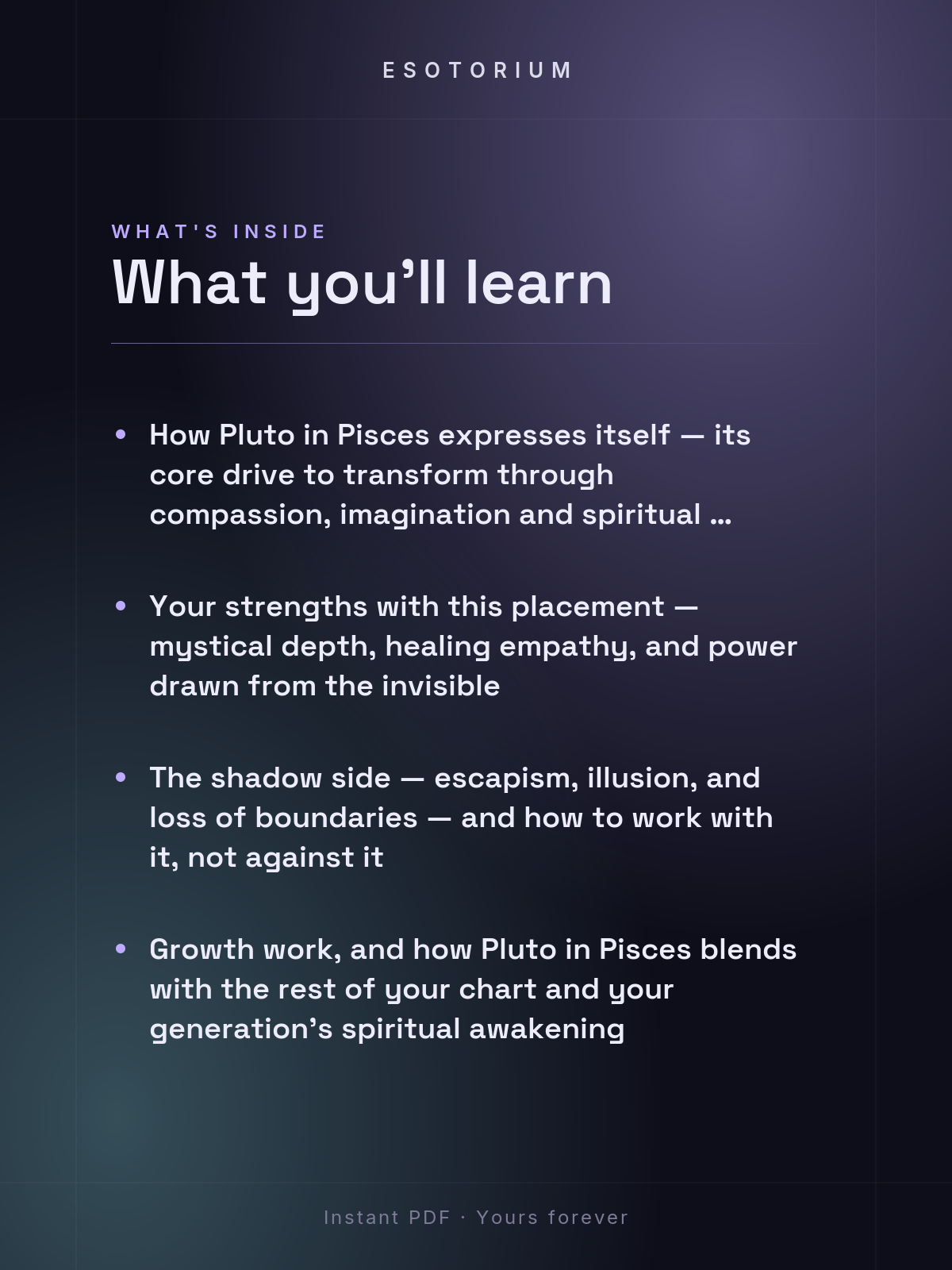 Pluto in Pisces — Meaning in Your Birth Chart — What's inside