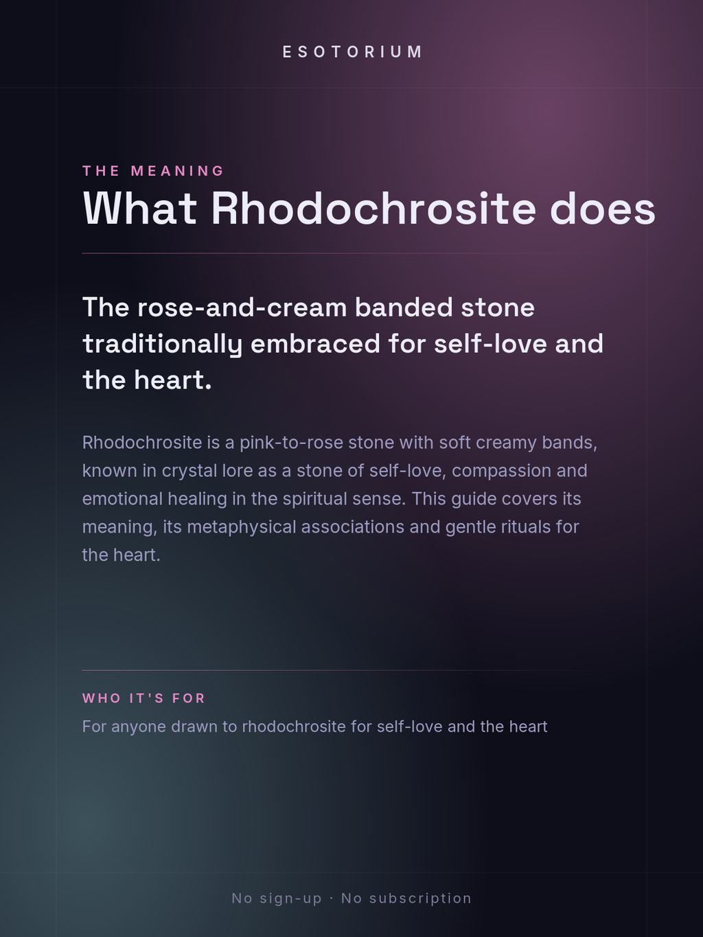 Rhodochrosite — Meaning, Uses & Healing Properties — what it means
