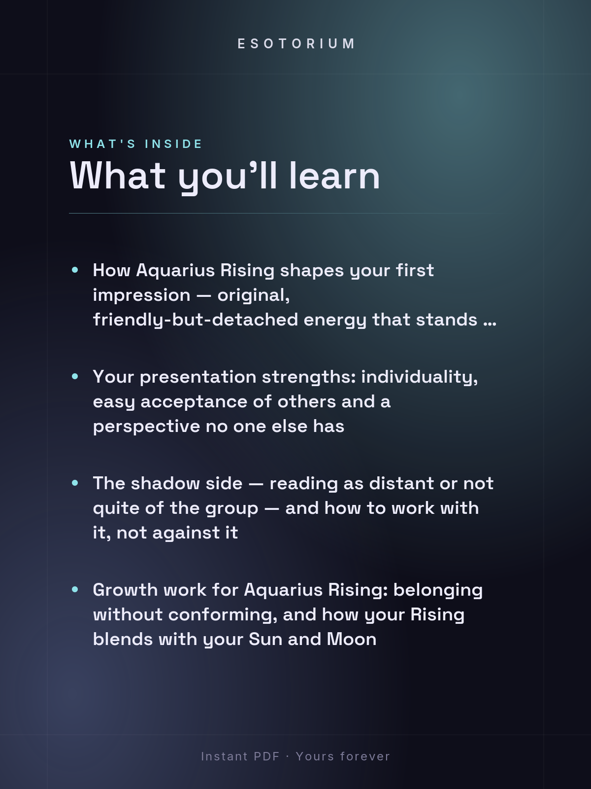 Rising in Aquarius — Meaning in Your Birth Chart — What's inside