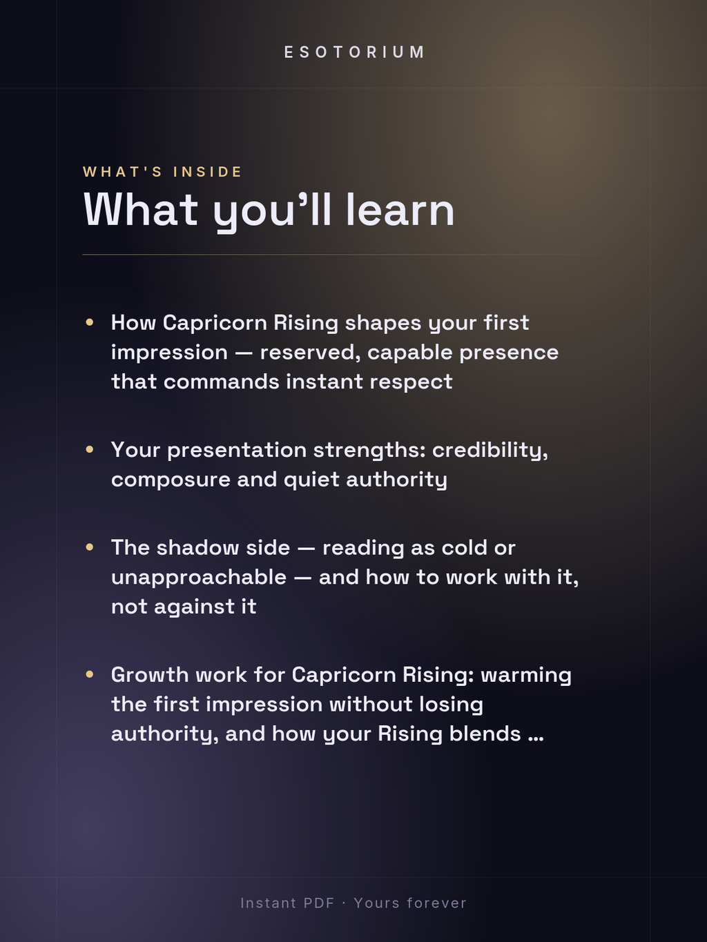 Rising in Capricorn — Meaning in Your Birth Chart — What's inside