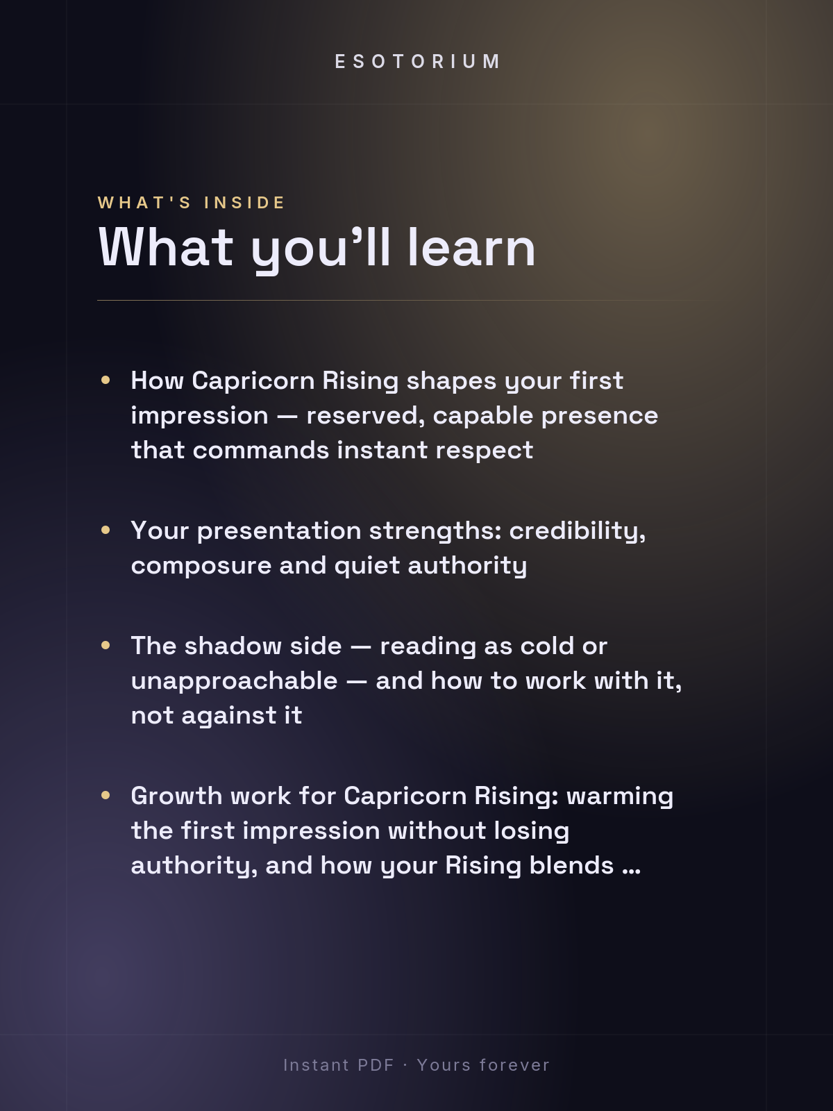 Rising in Capricorn — Meaning in Your Birth Chart — What's inside