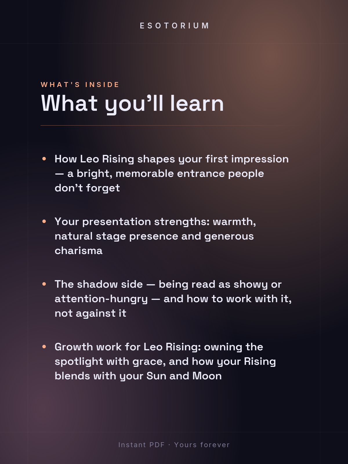 Rising in Leo — Meaning in Your Birth Chart — What's inside