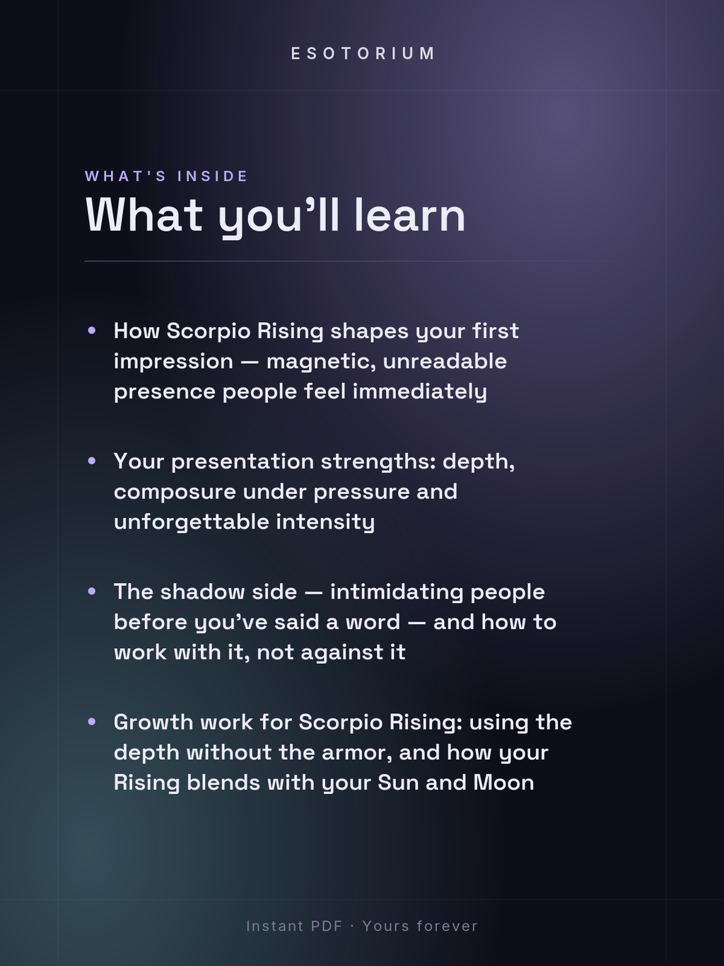 Rising in Scorpio — Meaning in Your Birth Chart — What's inside