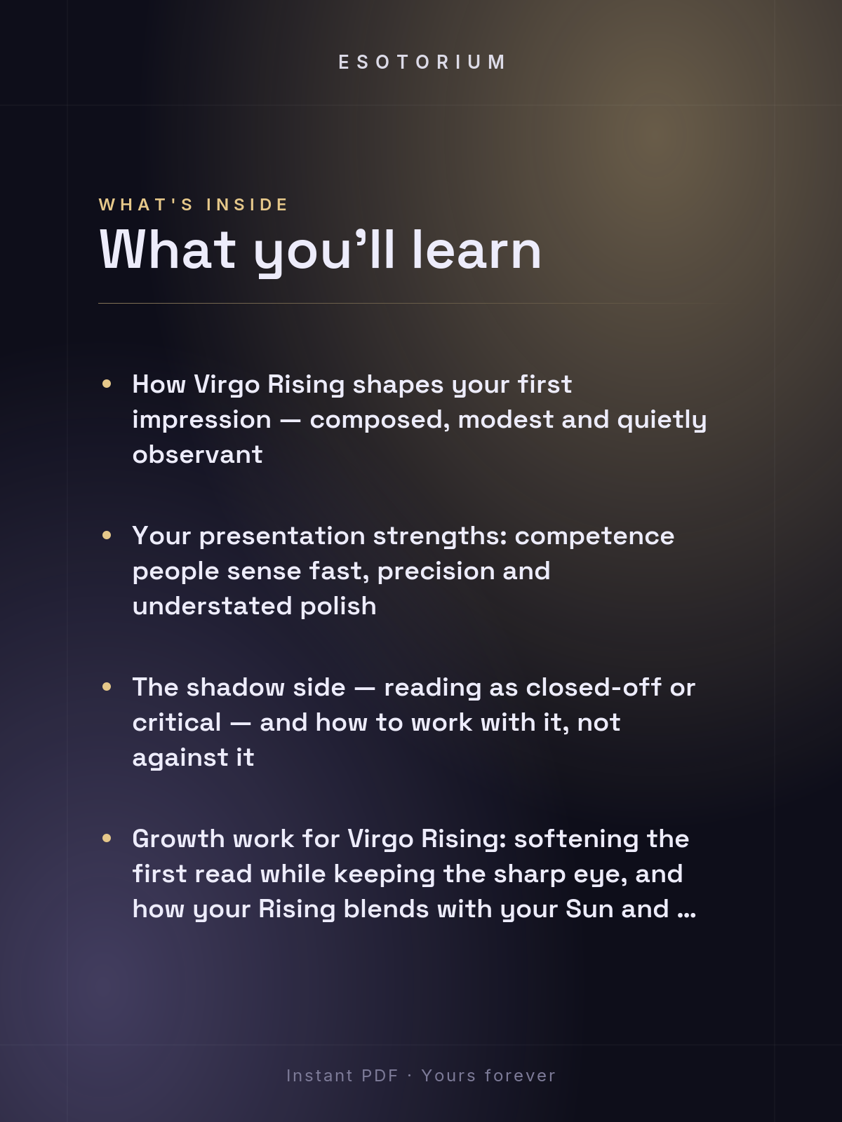 Rising in Virgo — Meaning in Your Birth Chart — What's inside