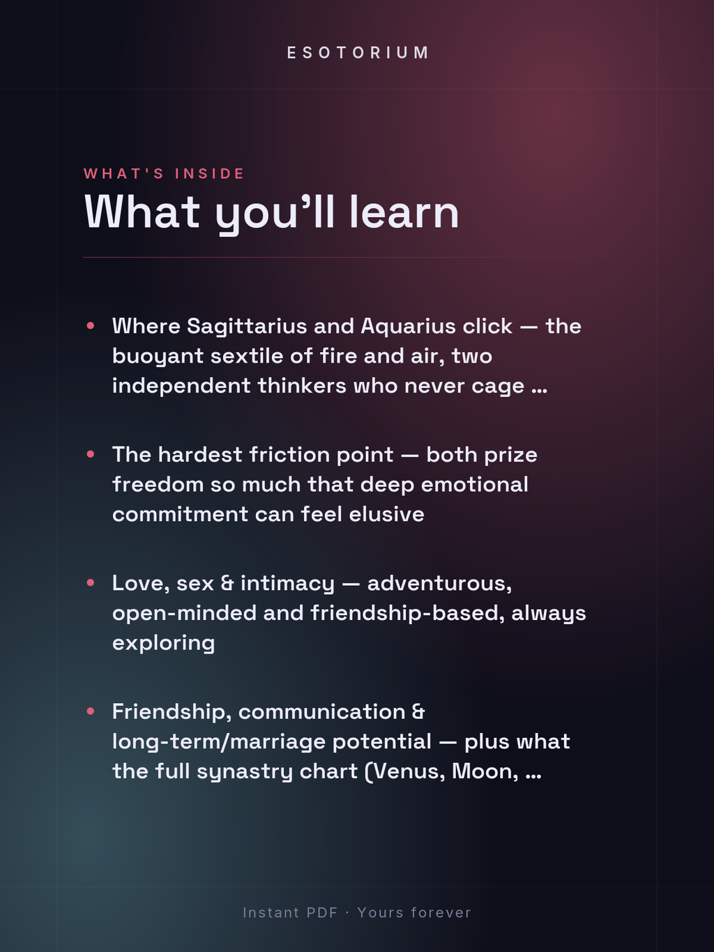 Sagittarius and Aquarius Compatibility — Love, Sex & Friendship — What's inside