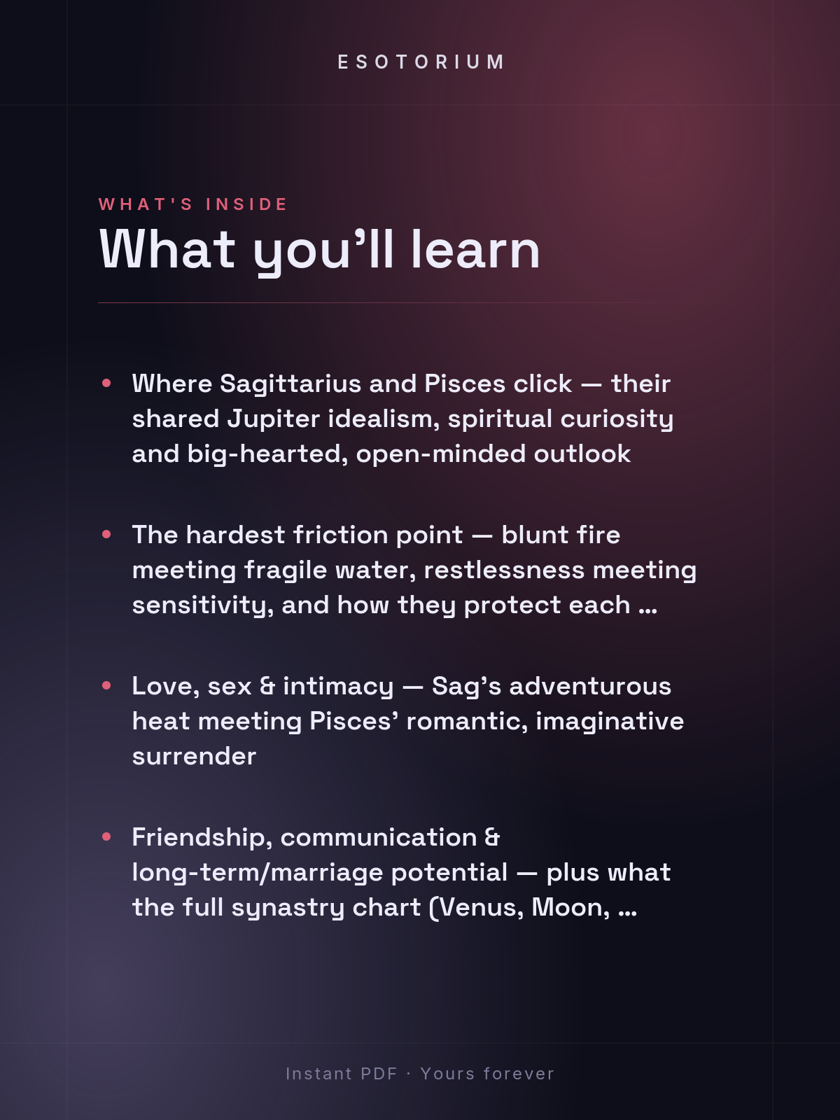Sagittarius and Pisces Compatibility — Love, Sex & Friendship — What's inside
