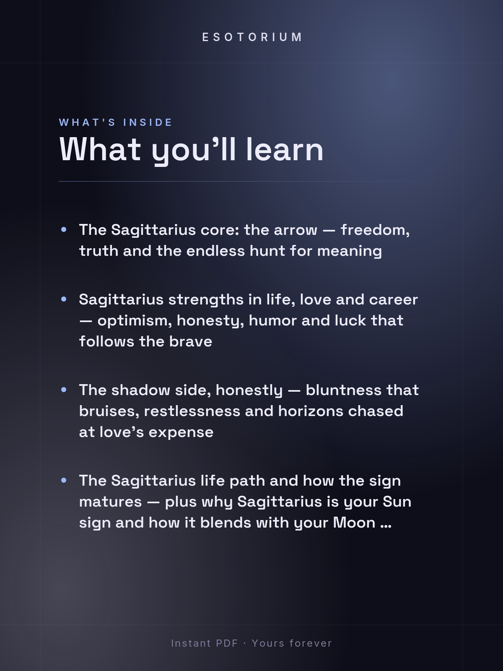 Sagittarius Zodiac Sign — Complete Personality Guide — what you'll learn